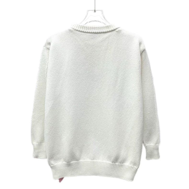 Loewe Loewe White logo lettered embossed cotton round neck long Size XS / US 0-2 / IT 36-38 - 2 Thumbnail