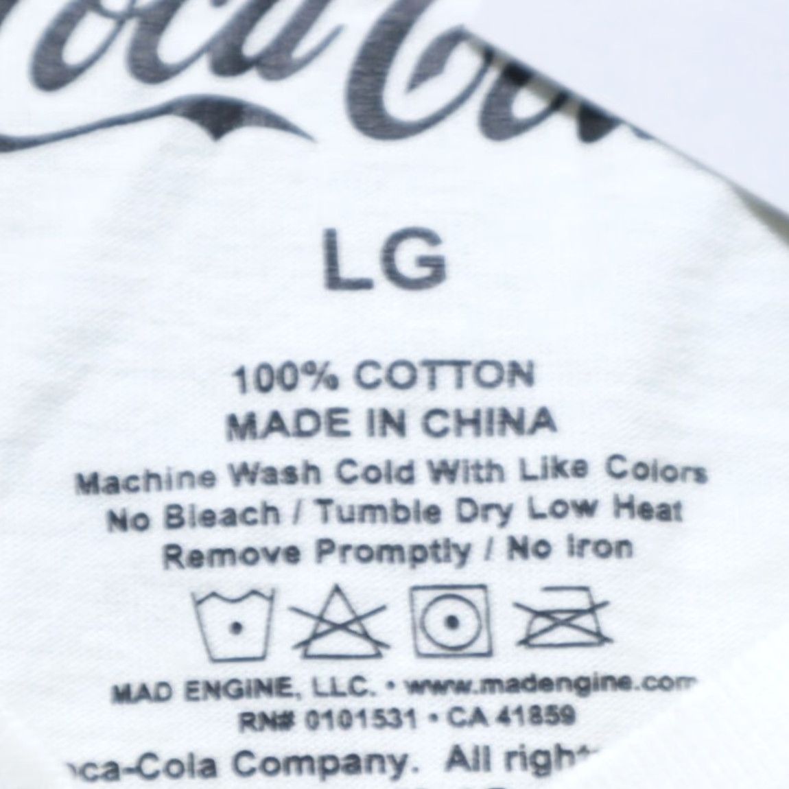 Vintage Coca Cola Graphic Solid T-Shirt Cream Men's L Size US L / EU 52-54 / 3 - 5 Thumbnail