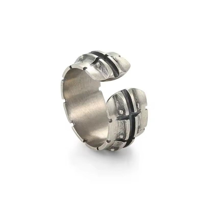Vintage Streetwear 925 Sterling Silver Retro Ring Size ONE SIZE - 3 Thumbnail