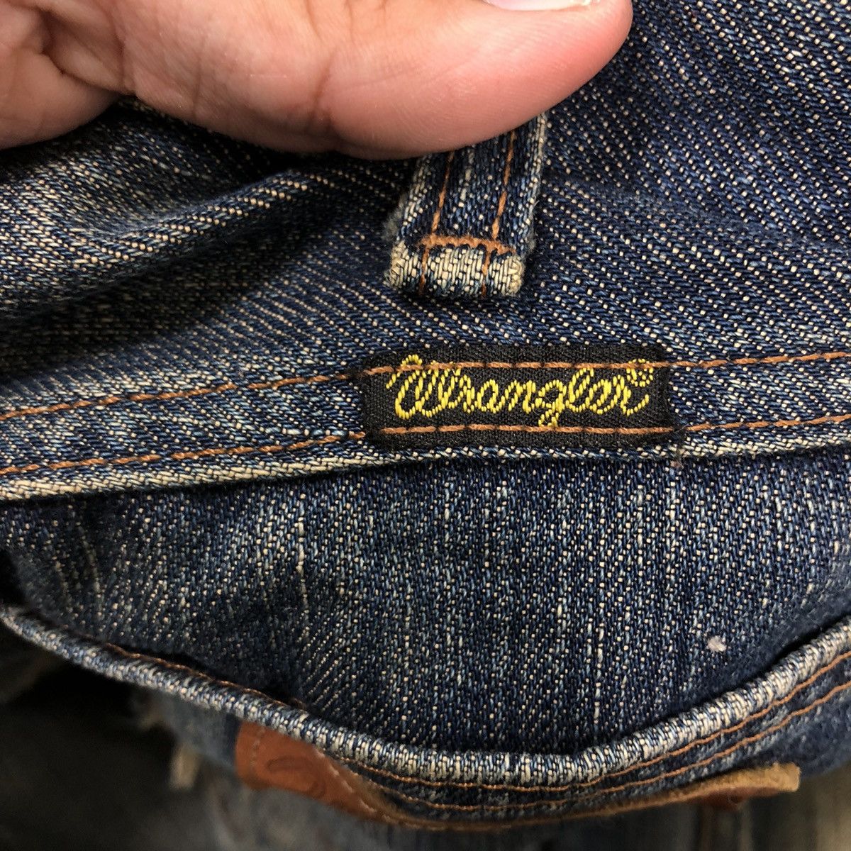 Japanese Brand 🔥90’s Rare Distressed Denim Jeans Wrangler Selvedges USA Size US 30 / EU 46 - 16 Thumbnail