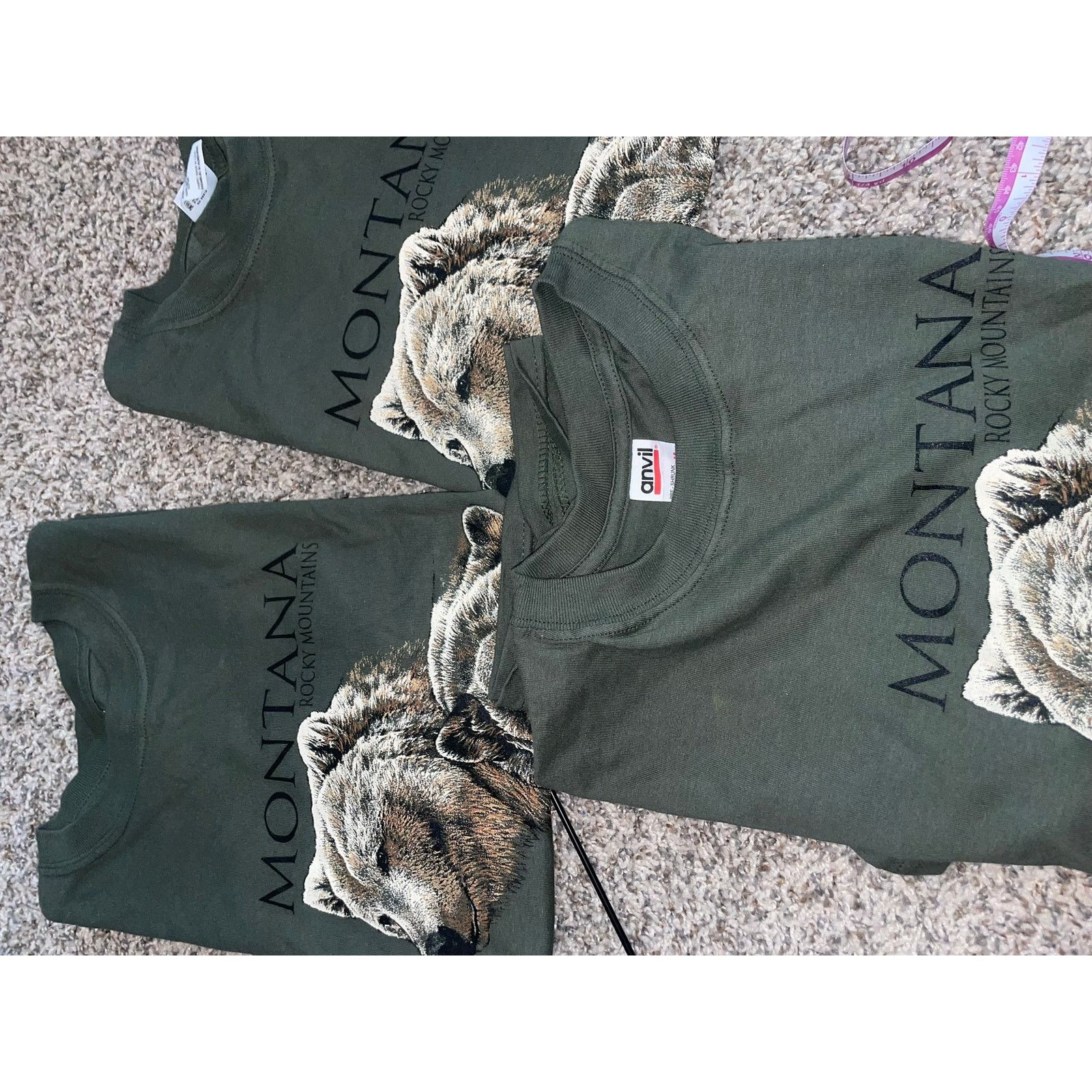Anvil Vintage Grizzly Bear Shirt Montana Rocky Mountains Tee 90s M Size US M / EU 48-50 / 2 - 10 Thumbnail