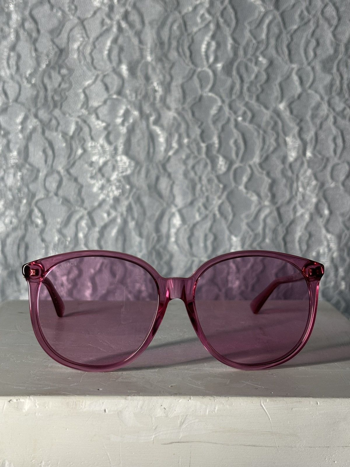 Gucci Gucci Pink Sunglasses Size ONE SIZE - 1 Thumbnail