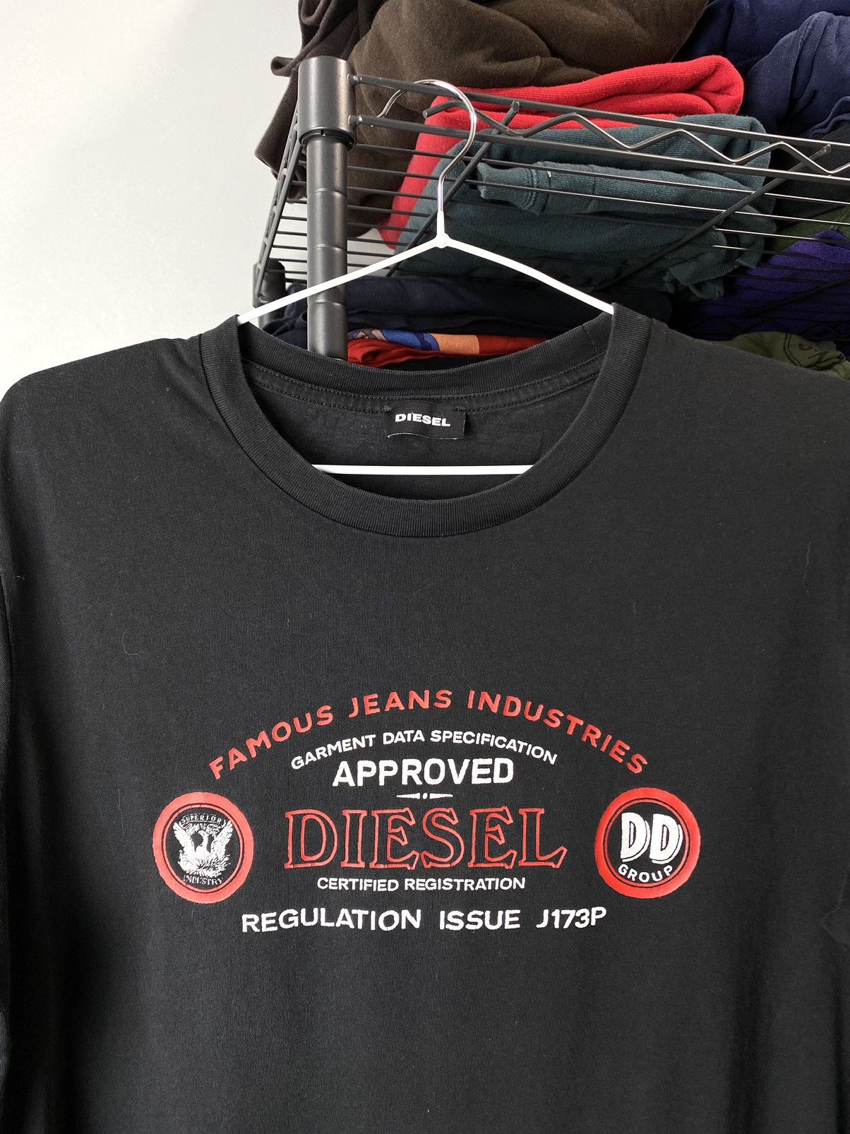 Diesel × Japanese Brand × Vintage Y2K Vintage Style Diesel Tee Shirt Archive Hype Size US M / EU 48-50 / 2 - 2 Thumbnail