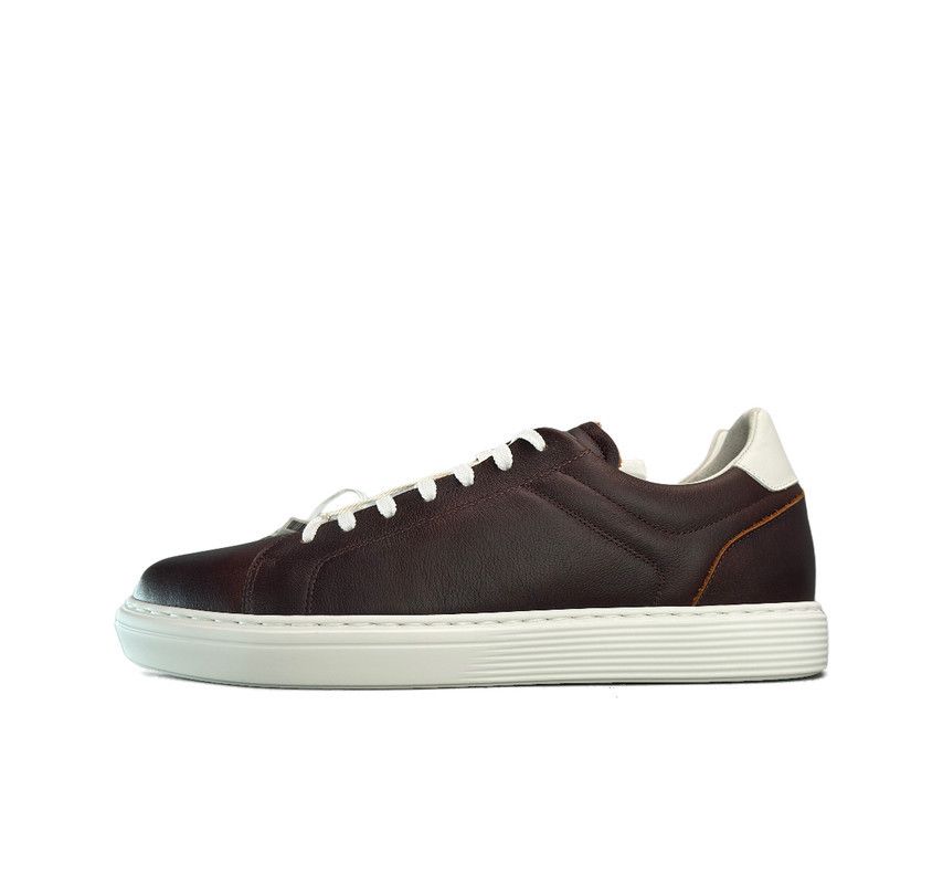 Brunello Cucinelli Mens Leather Low Top Shoes Brown (Size 8.5)