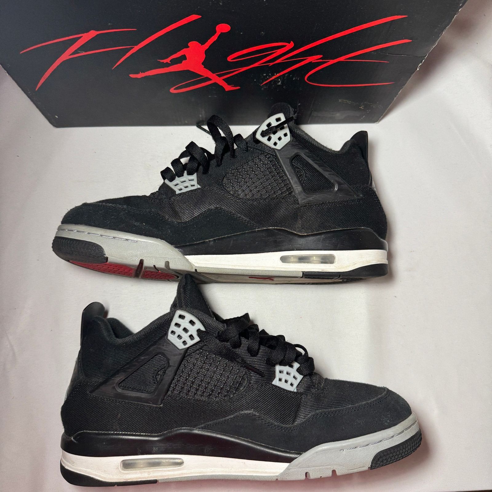 Jordan Brand × Nike Size 11 Nike Air Jordan 4 Retro SE Black Canvas Men's Shoes Size US 11 / EU 44 - 3 Thumbnail