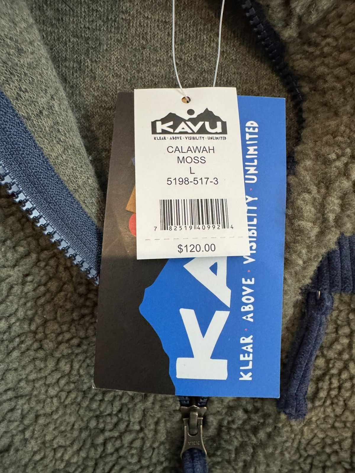 KAVU Calawah Moss Green Quarter Zip Size US L / EU 52-54 / 3 - 5 Thumbnail
