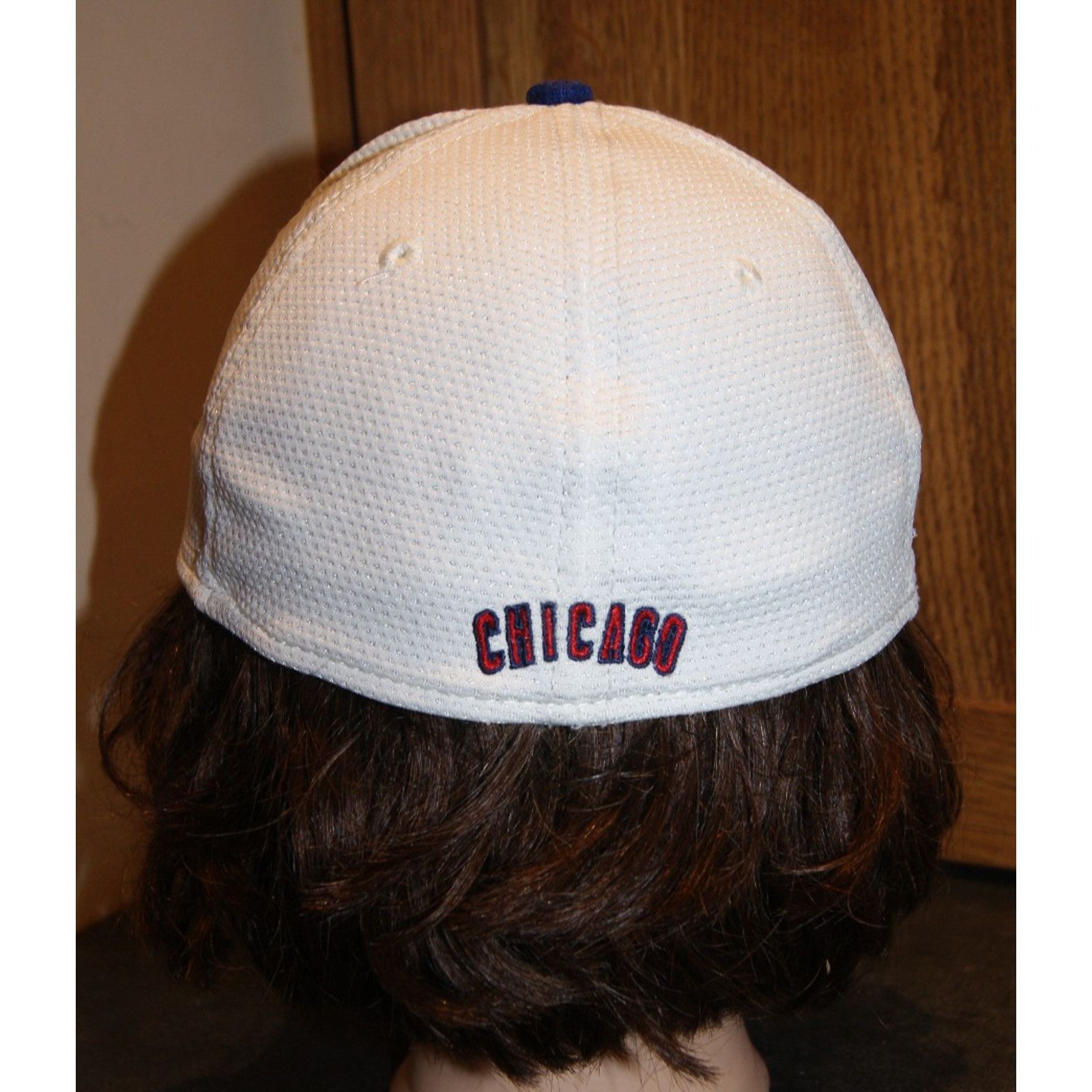 New Era VTG Y2K Chicago Cubs New Era S/M Fitted Hat Cap White Blue Size ONE SIZE - 3 Thumbnail