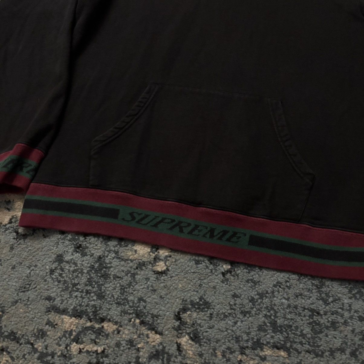 Supreme Supreme Striped Rib Hoodie Size Medium Worn Lightly Size US M / EU 48-50 / 2 - 4 Thumbnail