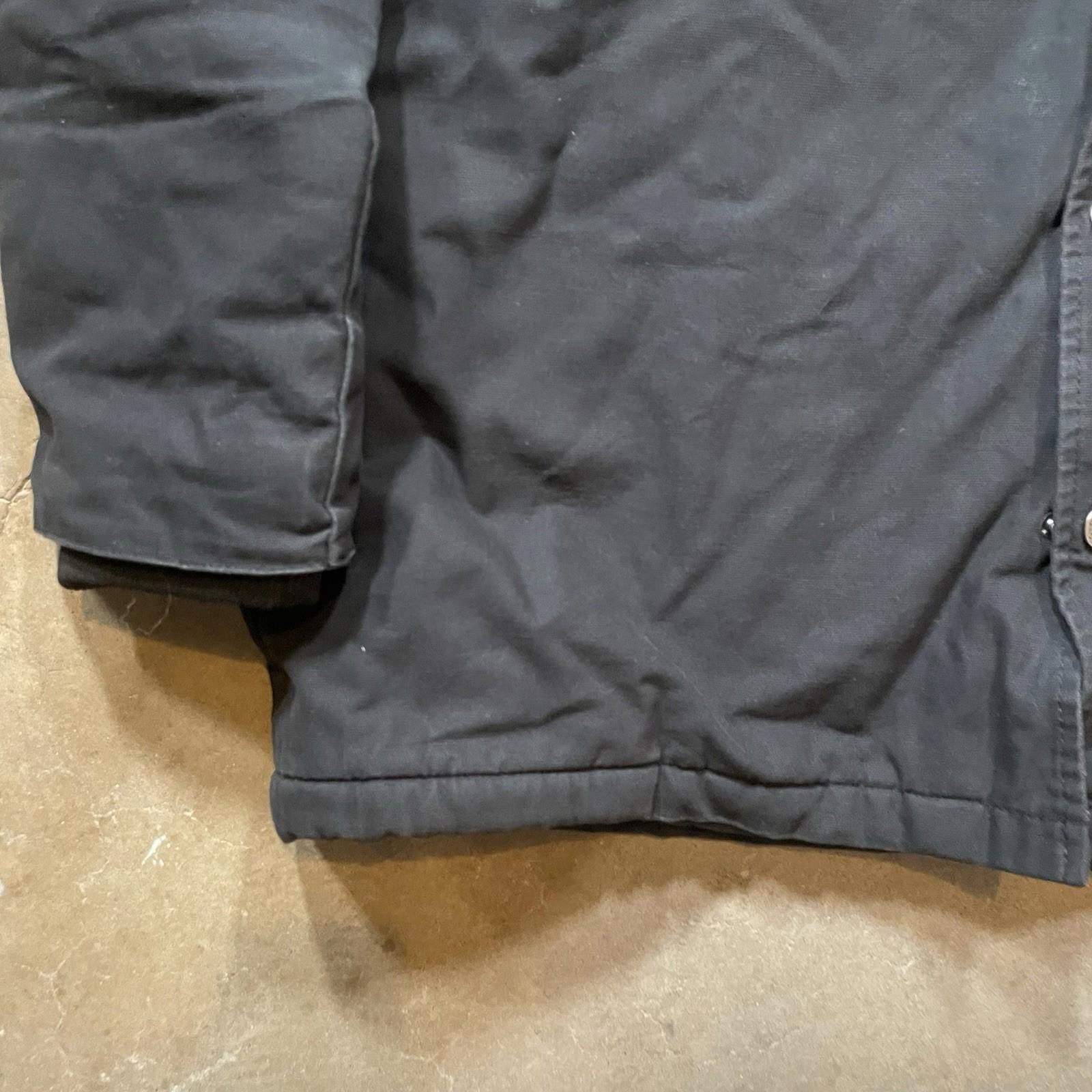 Dickies Dickies Black Workwear Canvas Button Zip Up Jacket Men's 2XL Size US XXL / EU 58 / 5 - 5 Thumbnail