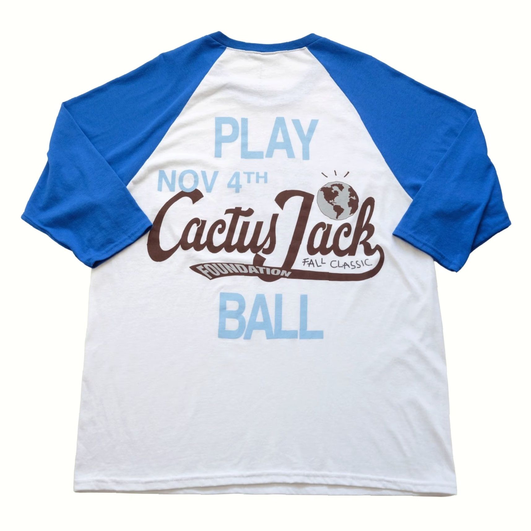 Travis Scott VINTAGE TRAVIS SCOTT ASTROWORLD CACTUS JACK BASEBALL GAME VTG Y2K MUSIC T SHIRT 2021 L Size US L / EU 52-54 / 3 - 3 Thumbnail