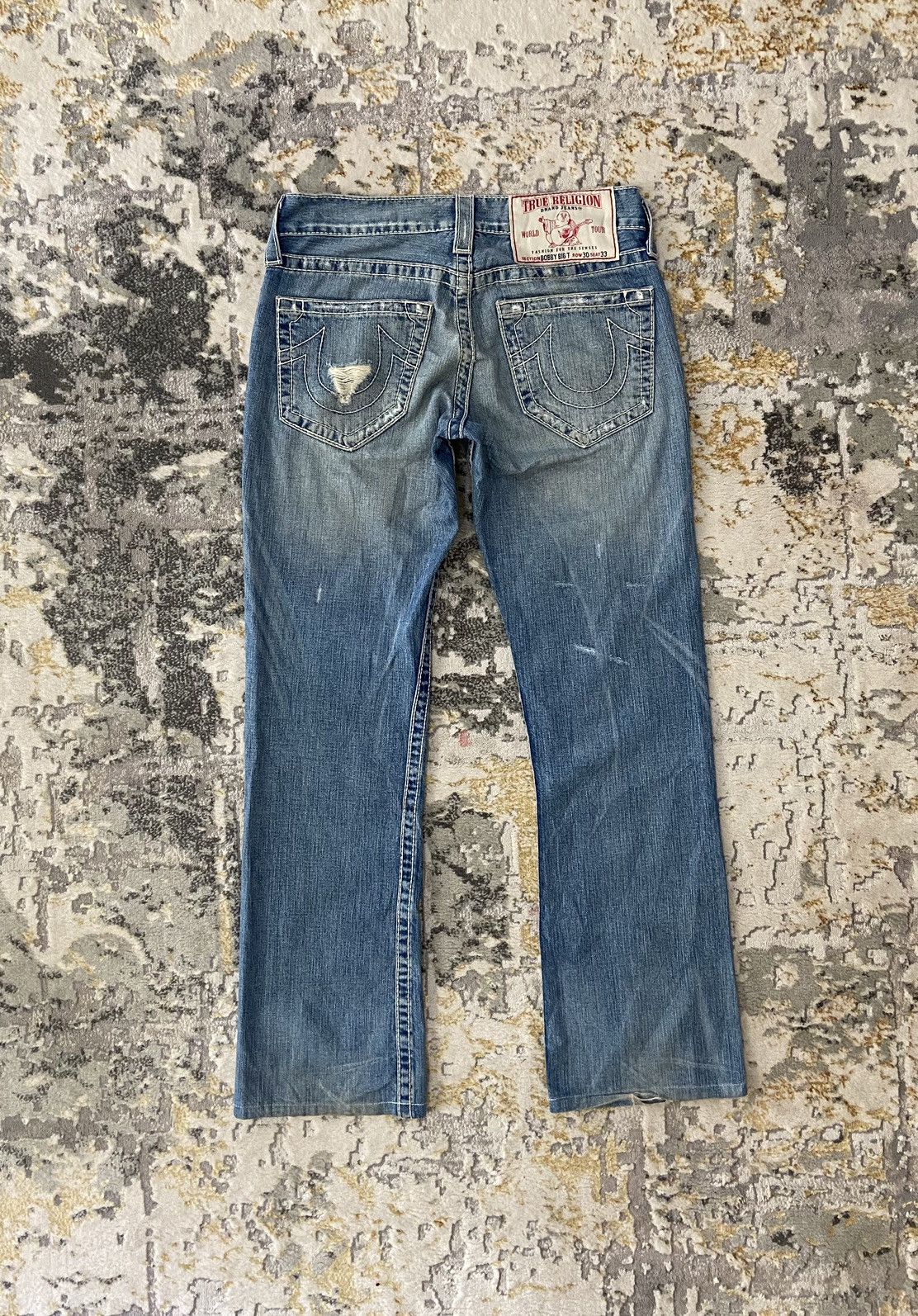 If Six Was Nine × Other × True Religion Y2K REVIVAL FLARE WASH DENIM JEANS Size US 34 / EU 50 - 2 Thumbnail