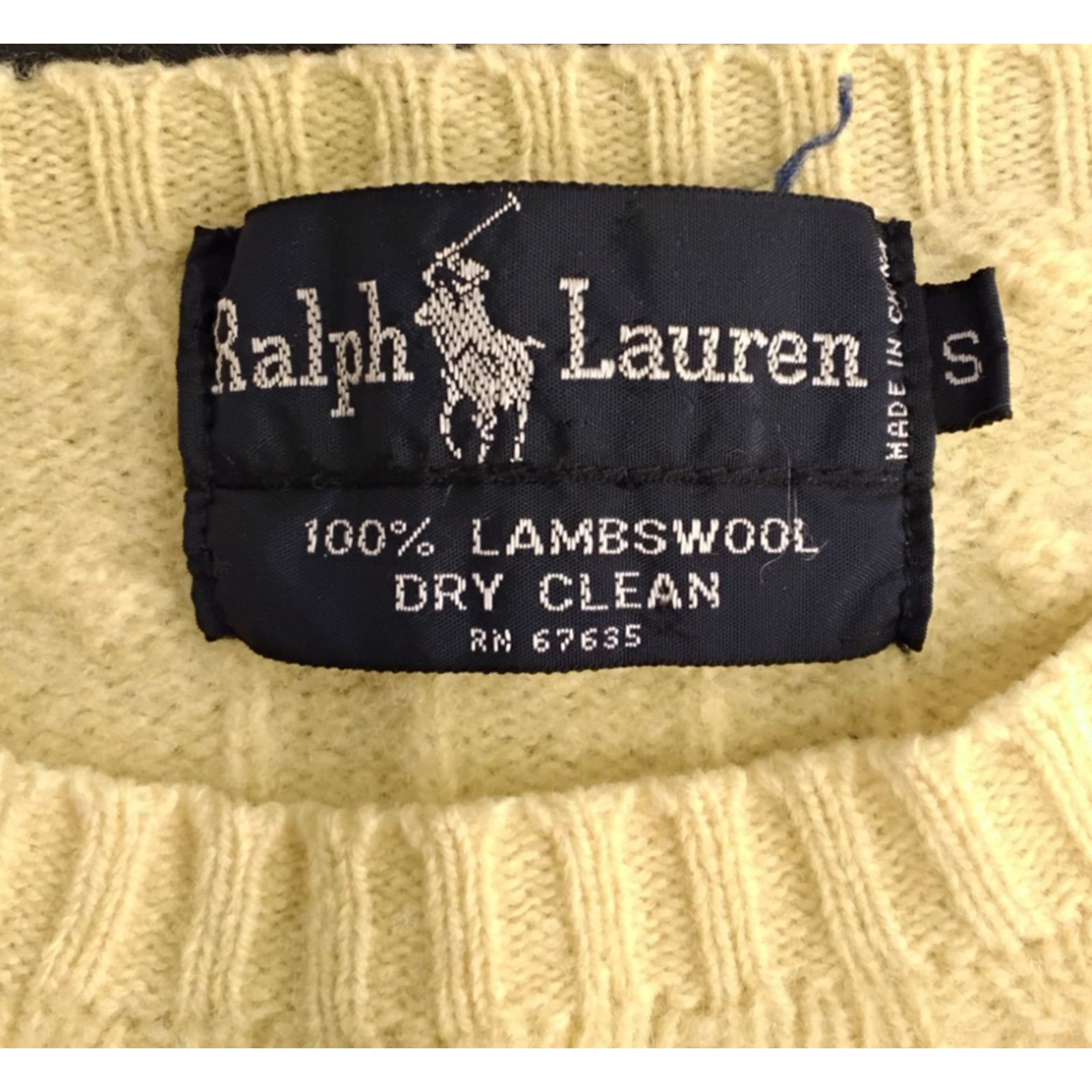Ralph Lauren Ralph Lauren Lambswool Sweater Women's S Yellow Cable Worn Size S / US 4 / IT 40 - 9 Thumbnail