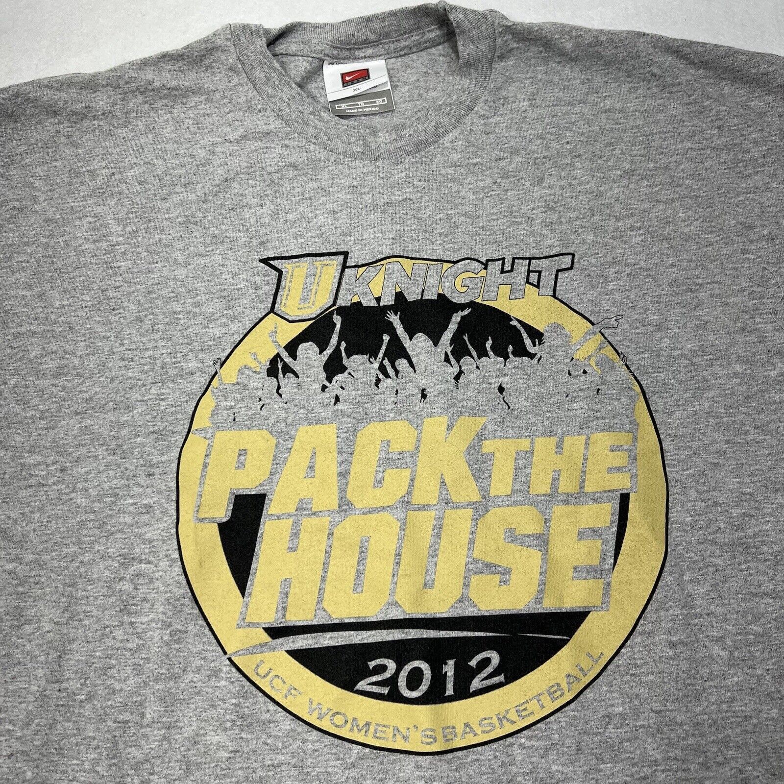 Nike Nike Team UCF Knights Women's Basketball Gray Graphic Tee Size US XL / EU 56 / 4 - 2 Thumbnail