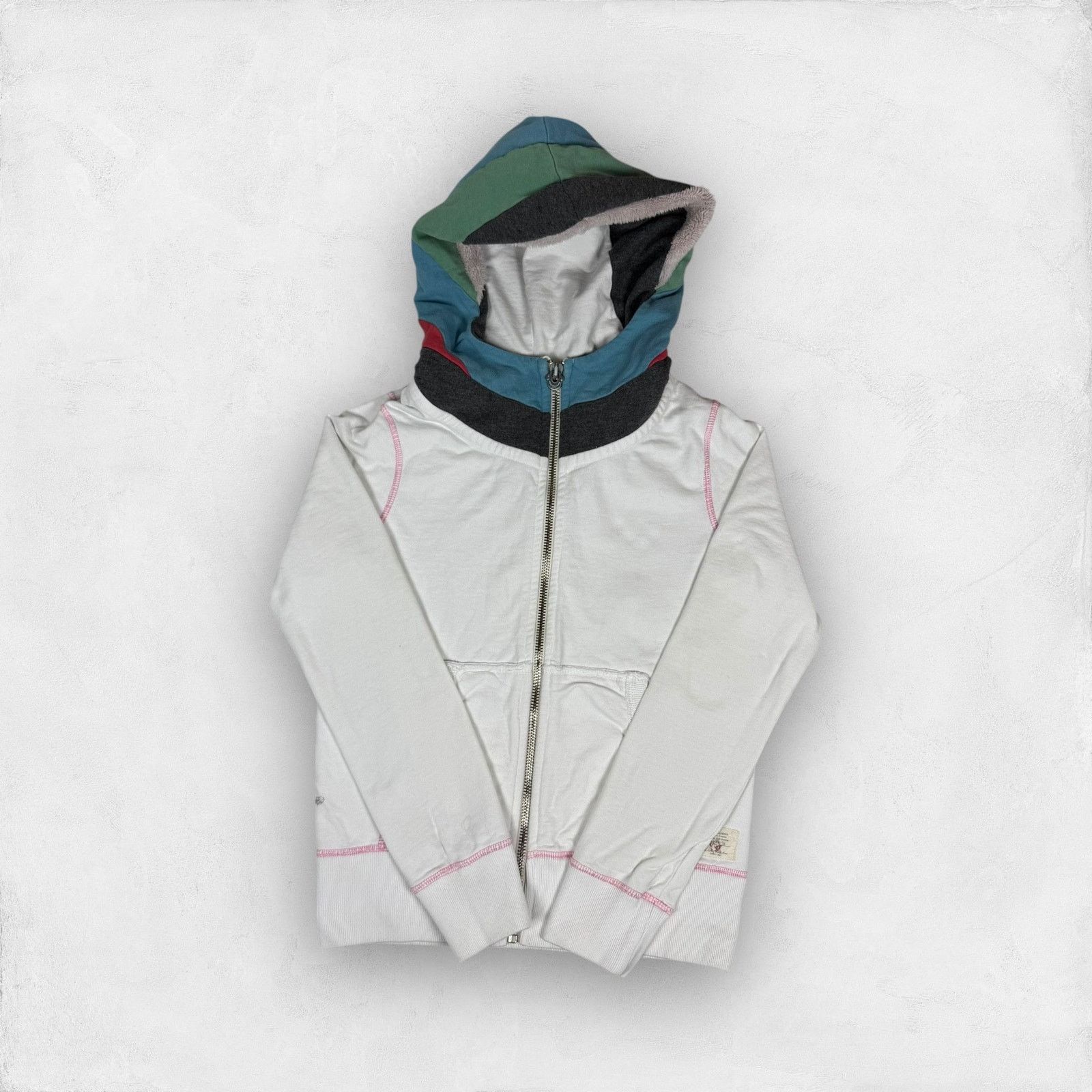 True Religion × Vintage True Religion Women's White Cotton Full Zip Hoodie Medium Size M / US 6-8 / IT 42-44 - 1 Thumbnail
