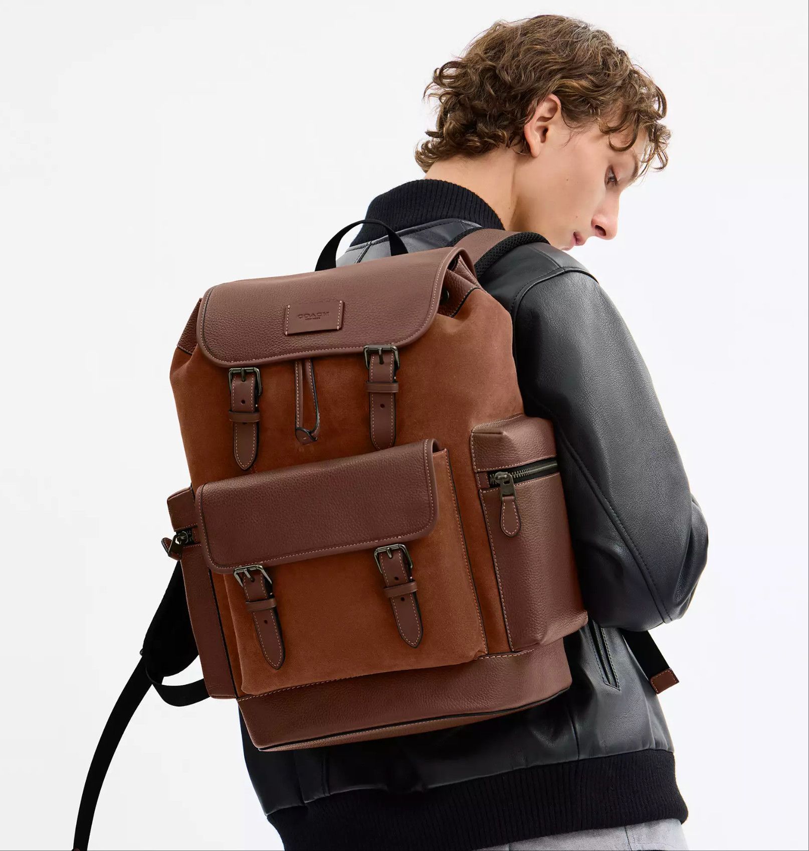 Coach NWT Coach MEN's Sprint Backpack CCG12 suede 2025 Fall🔥🔥 Size ONE SIZE - 9 Thumbnail