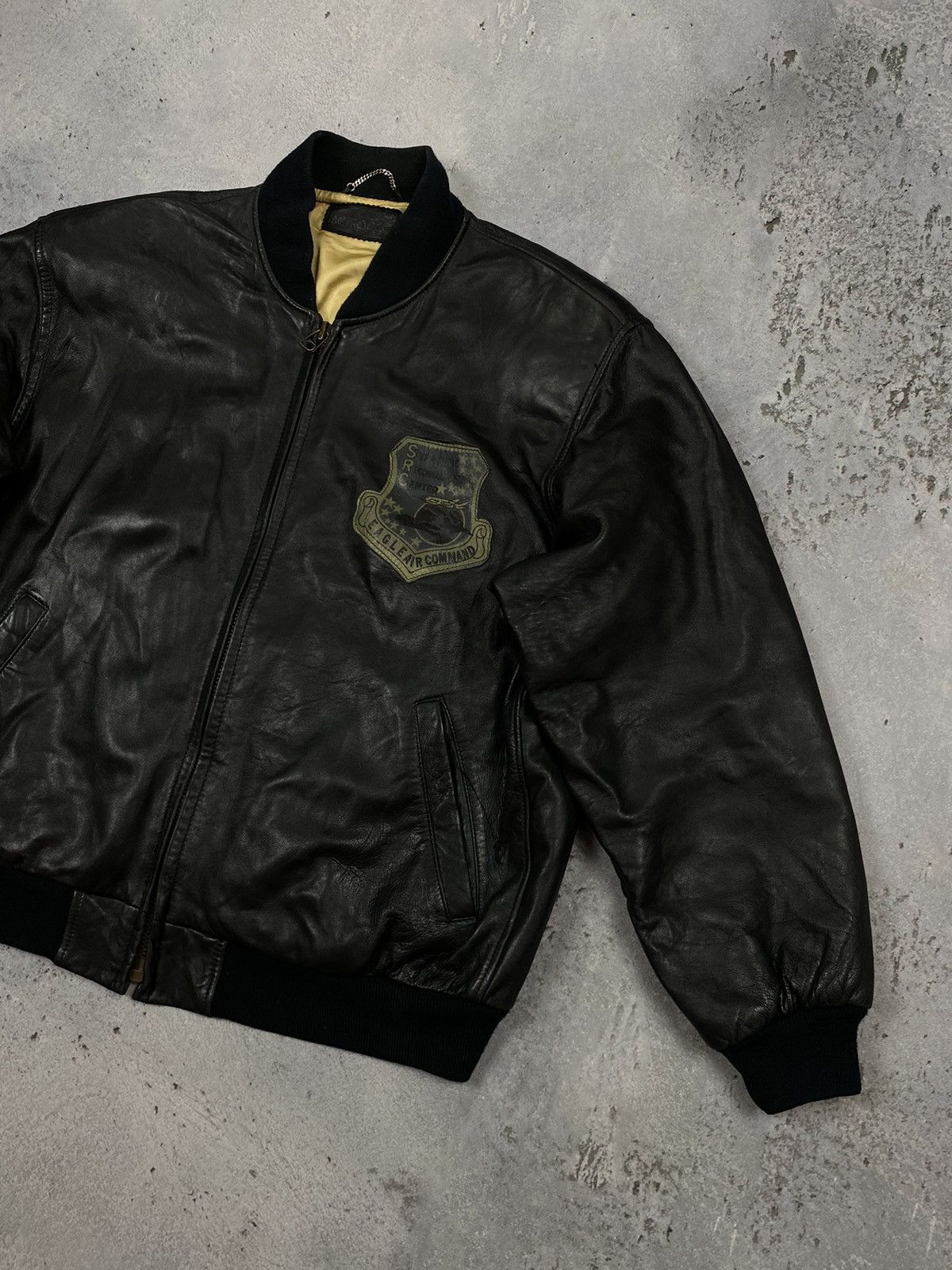 Vintage Eagle Air Command leather jacket SRC strategic center air Size US L / EU 52-54 / 3 - 3 Thumbnail