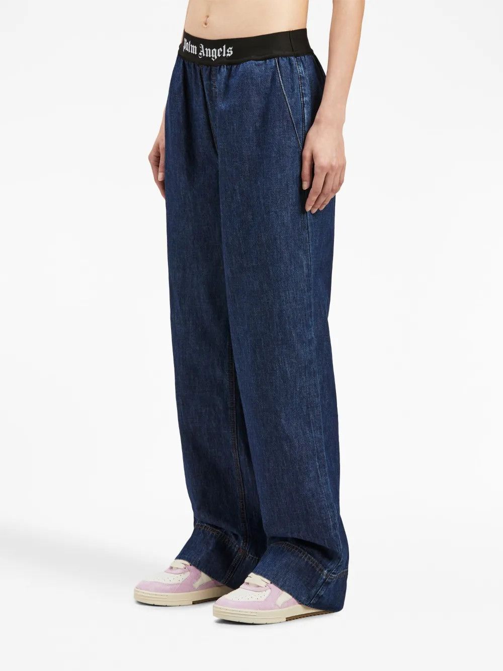 Palm Angels o1y1125 Sweatpant in Blue Size 26" / US 2 / IT 38 - 3 Thumbnail