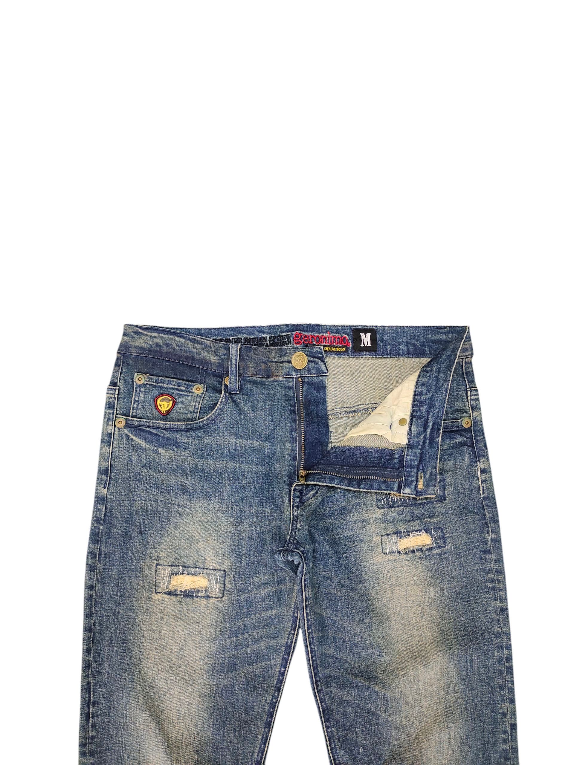 Comme des Garcons × Undercover Geronimo Japan Clawmark Distress Rusty Denim Jeans Size US 30 / EU 46 - 7 Thumbnail