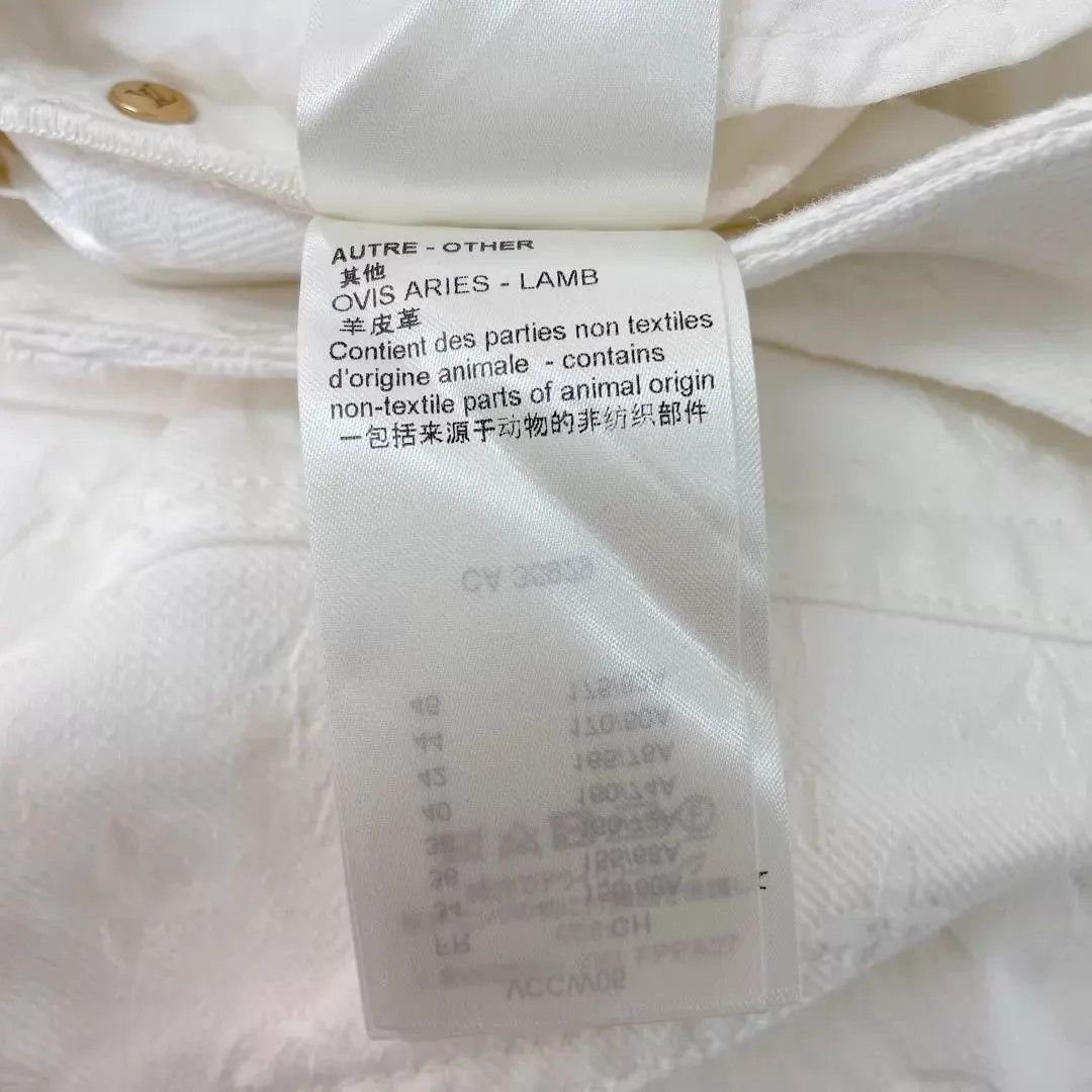 Louis Vuitton Louis Vuitton Monogram allover white jeans size 40 Size 28" / US 6 / IT 42 - 8 Thumbnail