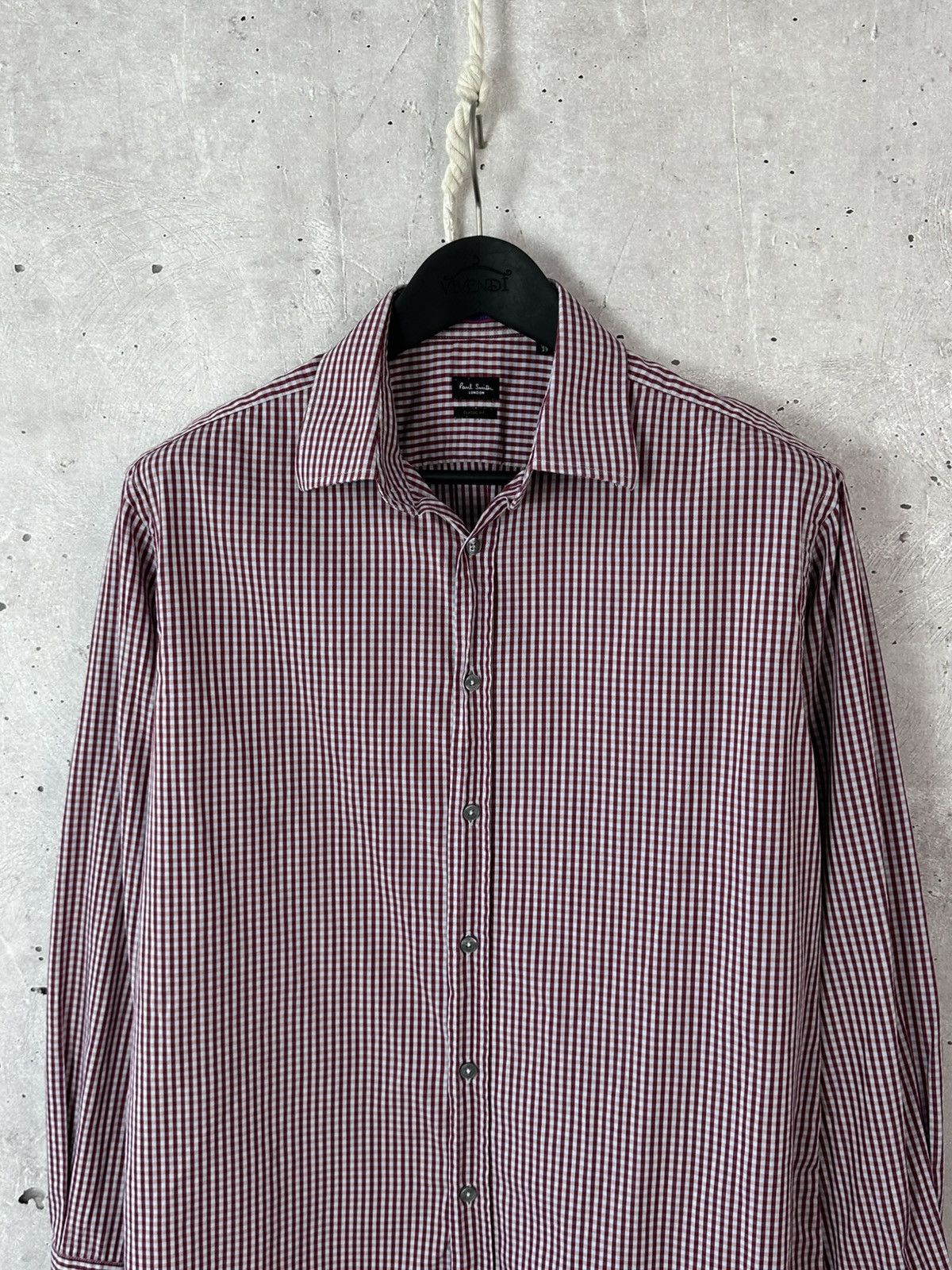 Paul Smith Paul Smith Classic Fit Check Made in Italy Long Sleeve Shirt Size US L / EU 52-54 / 3 - 2 Thumbnail