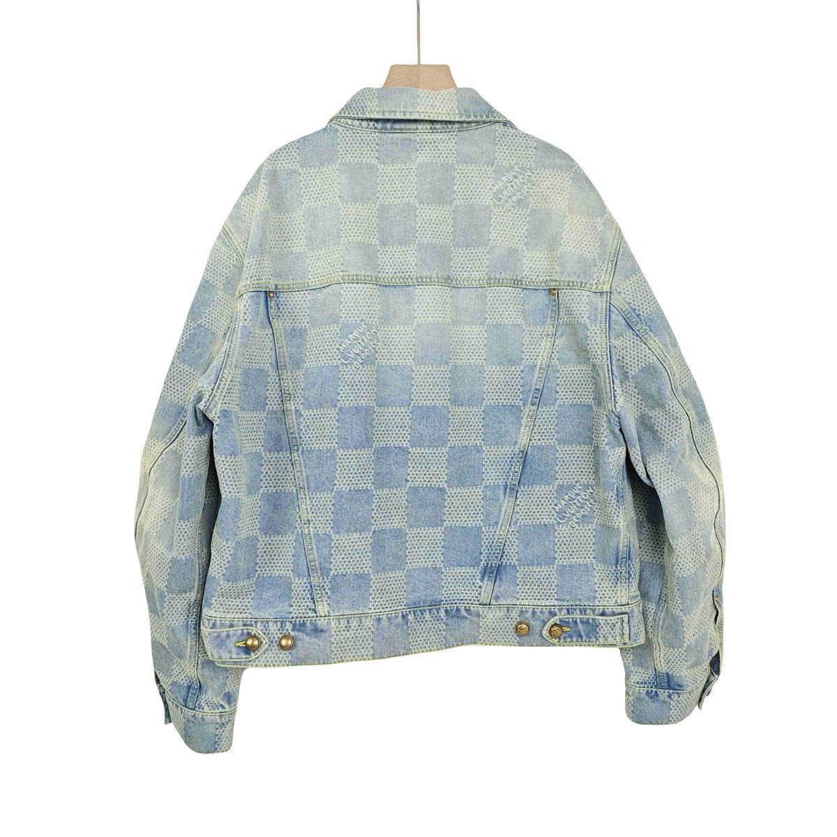 Louis Vuitton Louis Vuitton Damier Classic Denim Jacket Size US XL / EU 56 / 4 - 2 Thumbnail