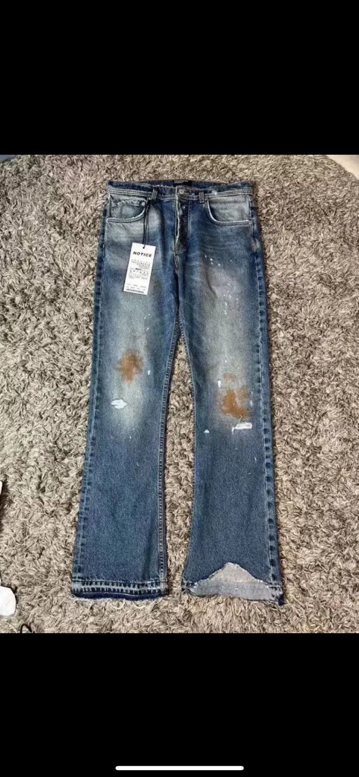 Enfants Riches Deprimes Enfants riches deprimes flared destroyed denim Size US 36 / EU 52 - 1 Thumbnail