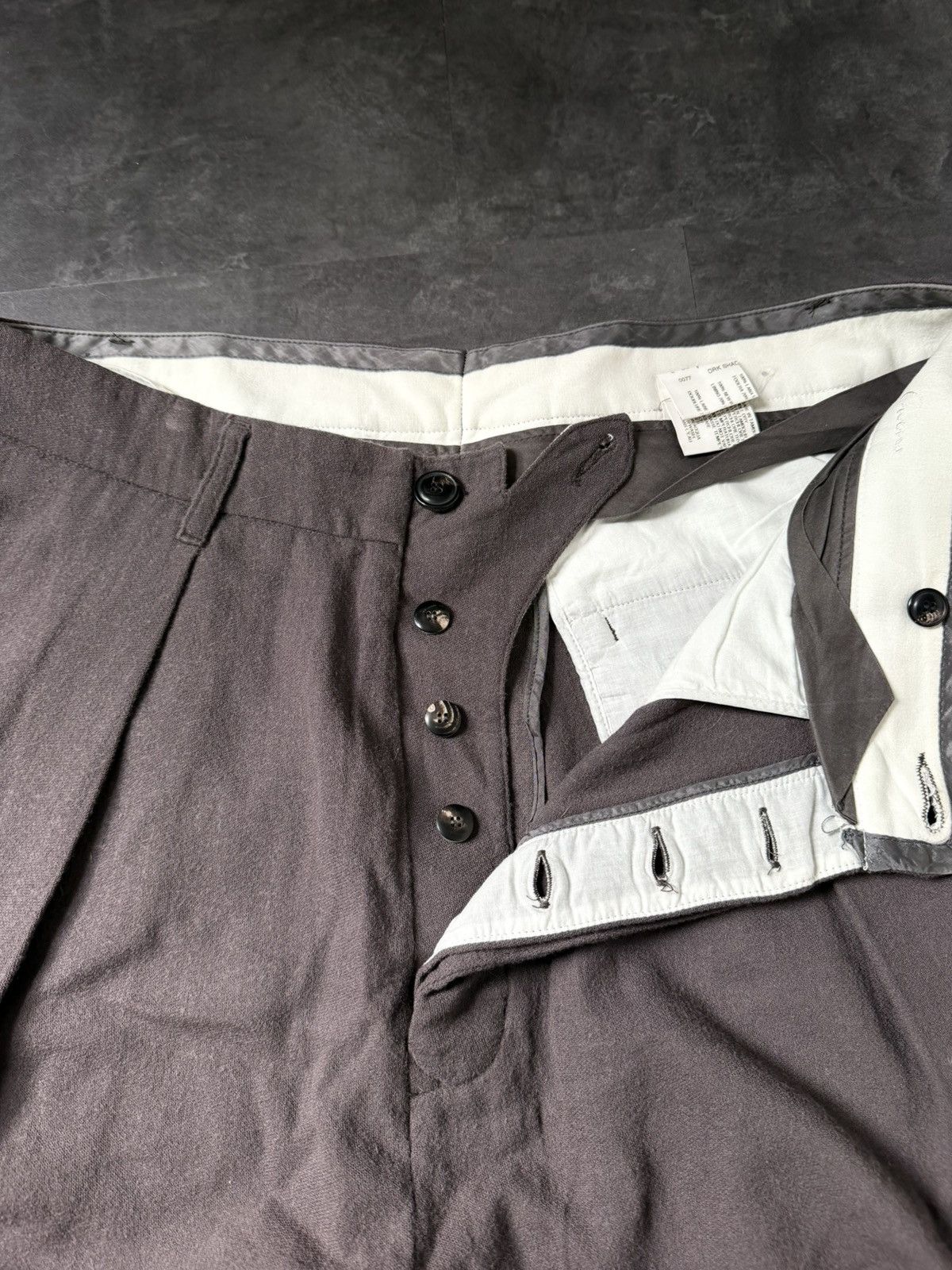 Rick Owens F/W 10 "GLEAM" Cropped Pleated Runway Wool Pants Size US 32 / EU 48 - 11 Thumbnail