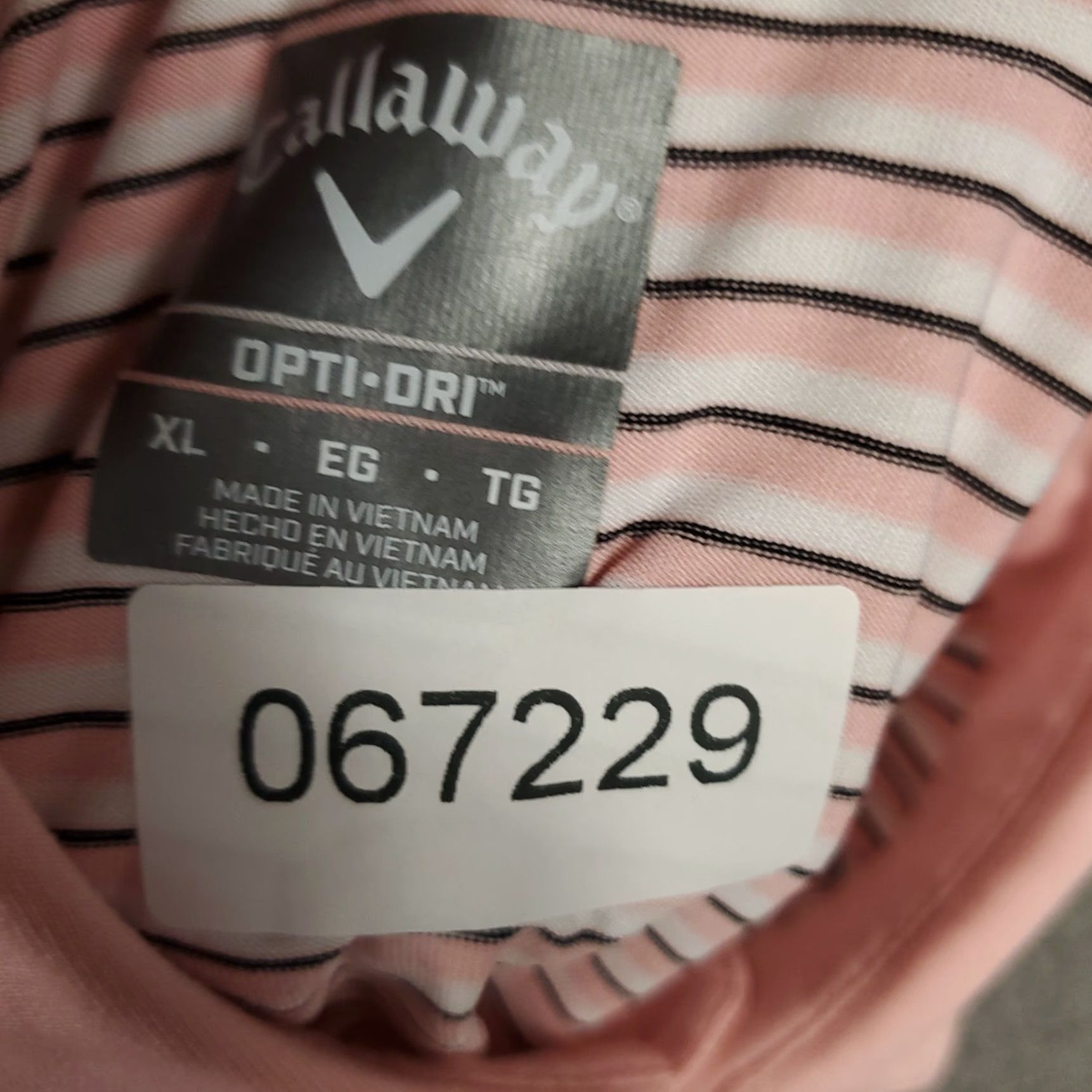 Callaway Callaway Polo Shirt Mens Size XL Pink Striped Short Sleeve Golf Casual Button Collar Polo Men XL Pink Striped Size US XL / EU 56 / 4 - 7 Thumbnail