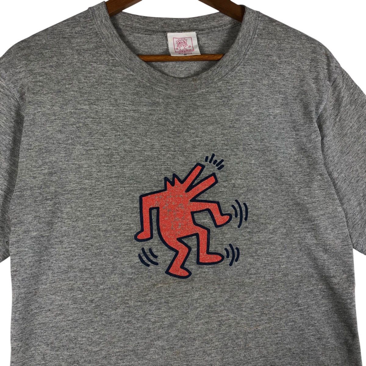 Keith Haring × Vintage KEITH HARING y2k Dancing Doodle T-Shirt Size US M / EU 48-50 / 2 - 4 Thumbnail