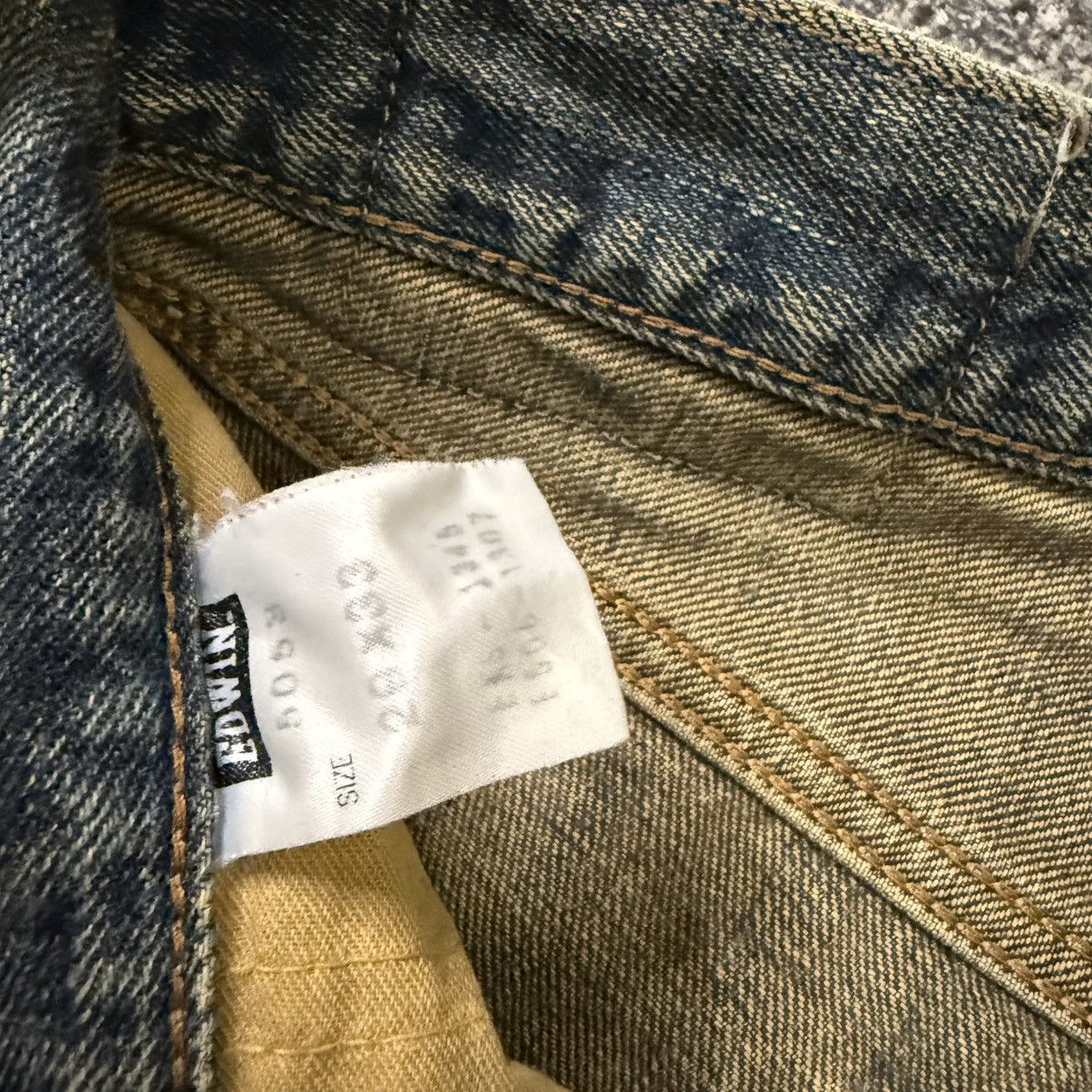 If Six Was Nine Vtg Archival Selvedge Edwin 505xx Thrashed Distressed Mud Size US 29 - 13 Thumbnail