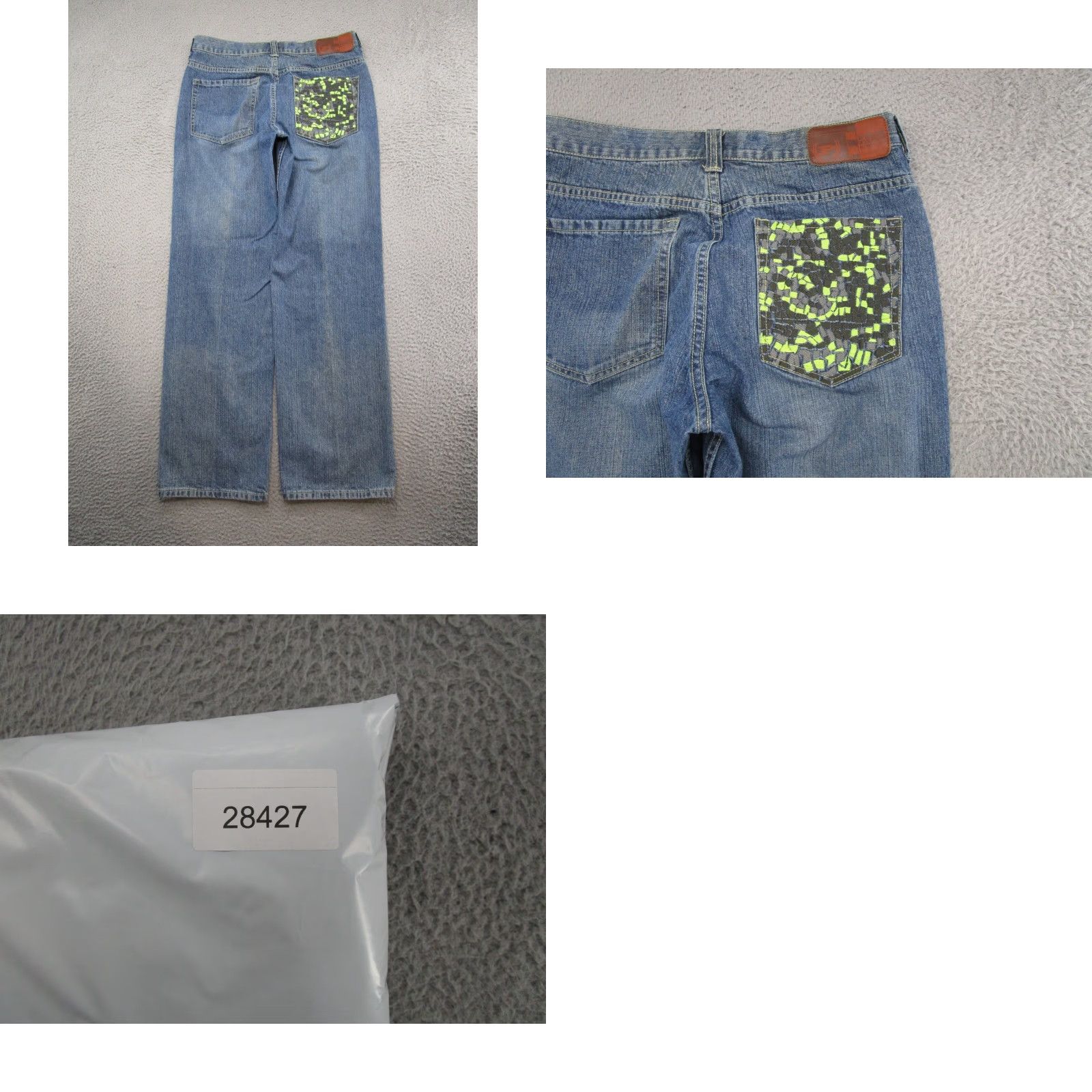 Phat Farm VINTAGE Phat Farm Jeans Denim Blue Wide Straight Baggy Tag Size 32x33 Y2K Size US 34 / EU 50 - 9 Thumbnail