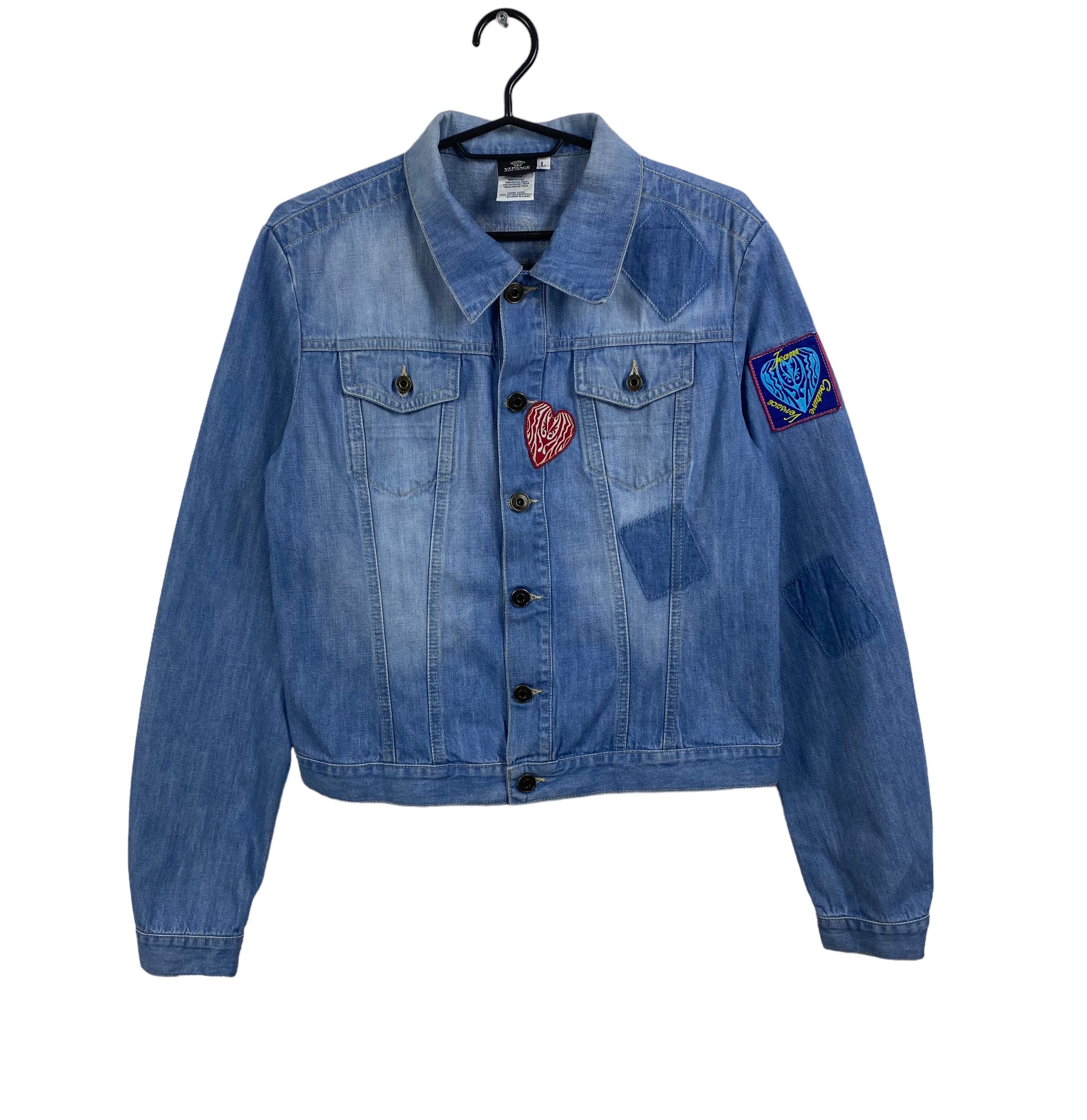 Versace Jeans Couture versace jeans couture denim patchwork jacket womens size L Size L / US 10 / IT 46 - 8 Thumbnail