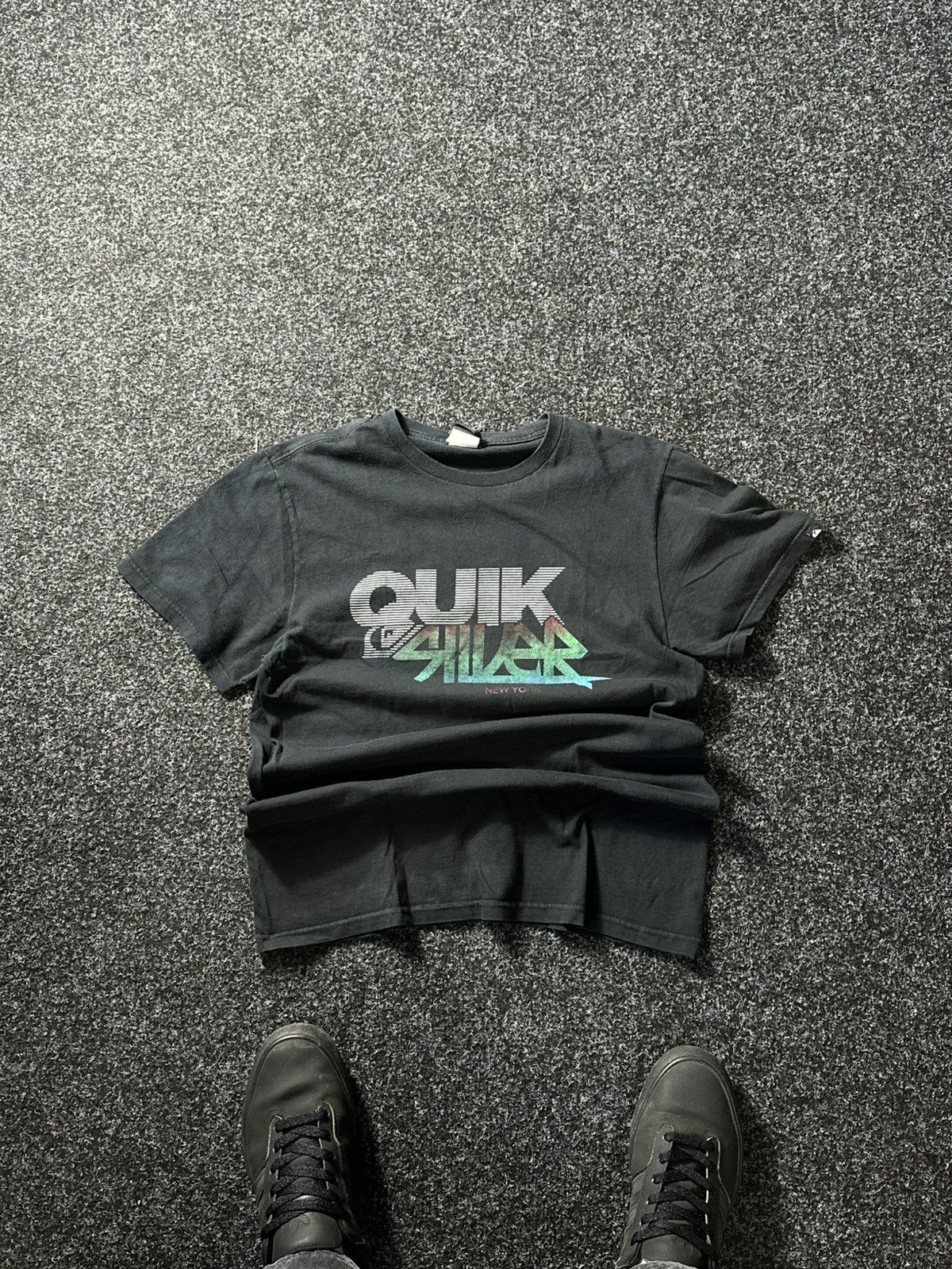 Quiksilver × Vintage 🚨Vintage Big Logo QUIKSILVER BOXY LOGO SHORT sleeve Y2K Size US S / EU 44-46 / 1 - 1 Thumbnail