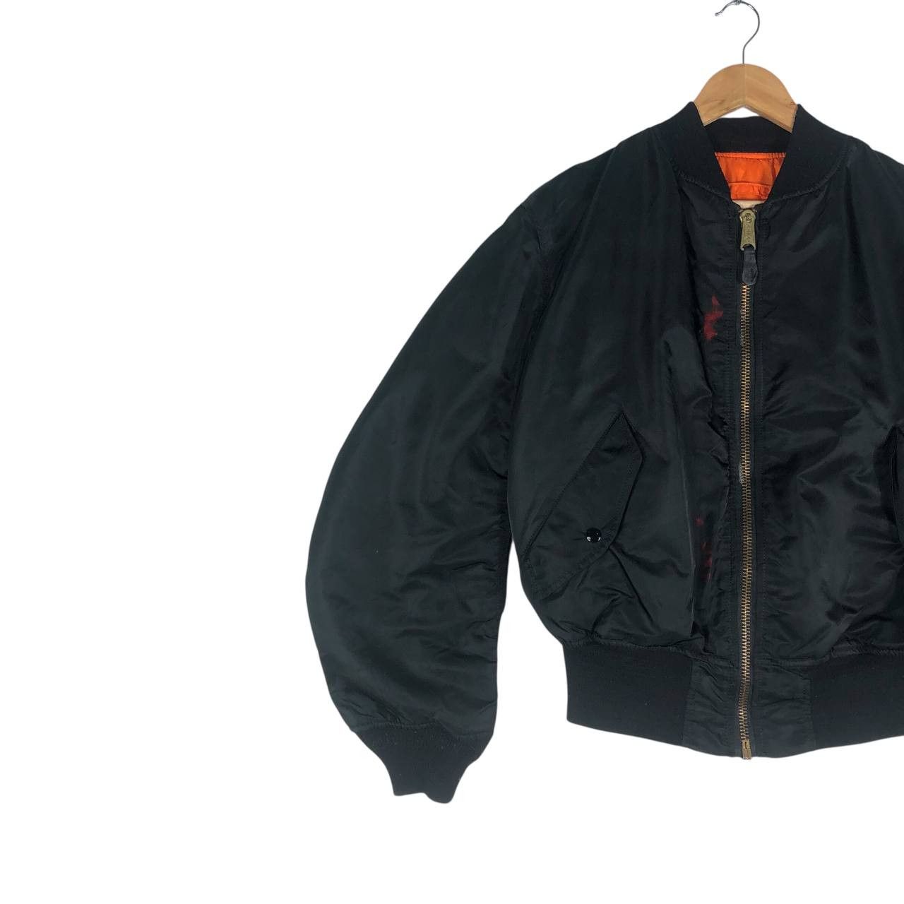 Alpha Industries × Vintage Vintage Alpha Industries MA-1 Bombers Jacket Size US L / EU 52-54 / 3 - 3 Thumbnail