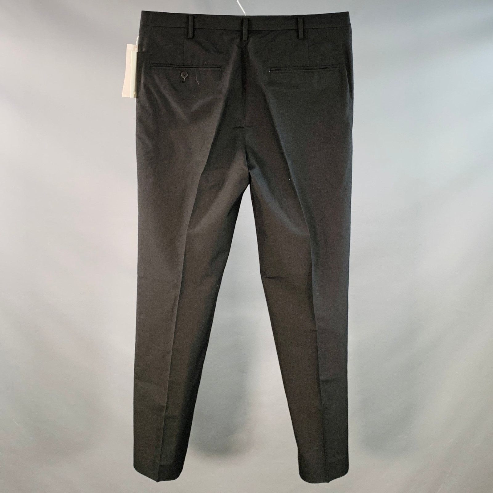 Visvim Dalton Slacks Black Wool Linen Tapered Zip Fly Dress Pants Size US 34 / EU 50 - 2 Thumbnail