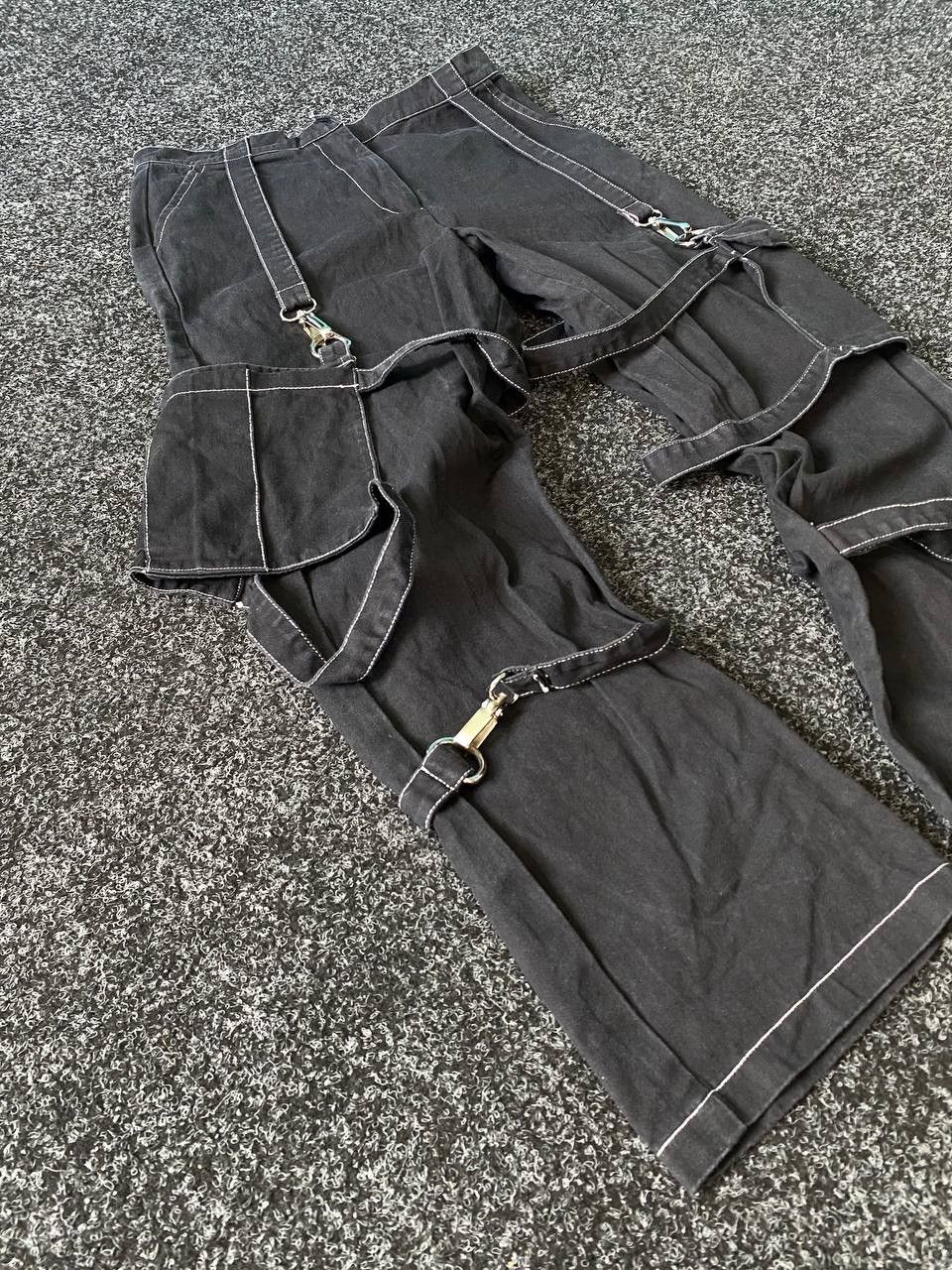 20471120 × Japanese Brand BANDAGE PARACHUTE JUNYA WATANABE STYLE CARGO PANTS JEANS Y2K Size US 30 / EU 46 - 2 Thumbnail