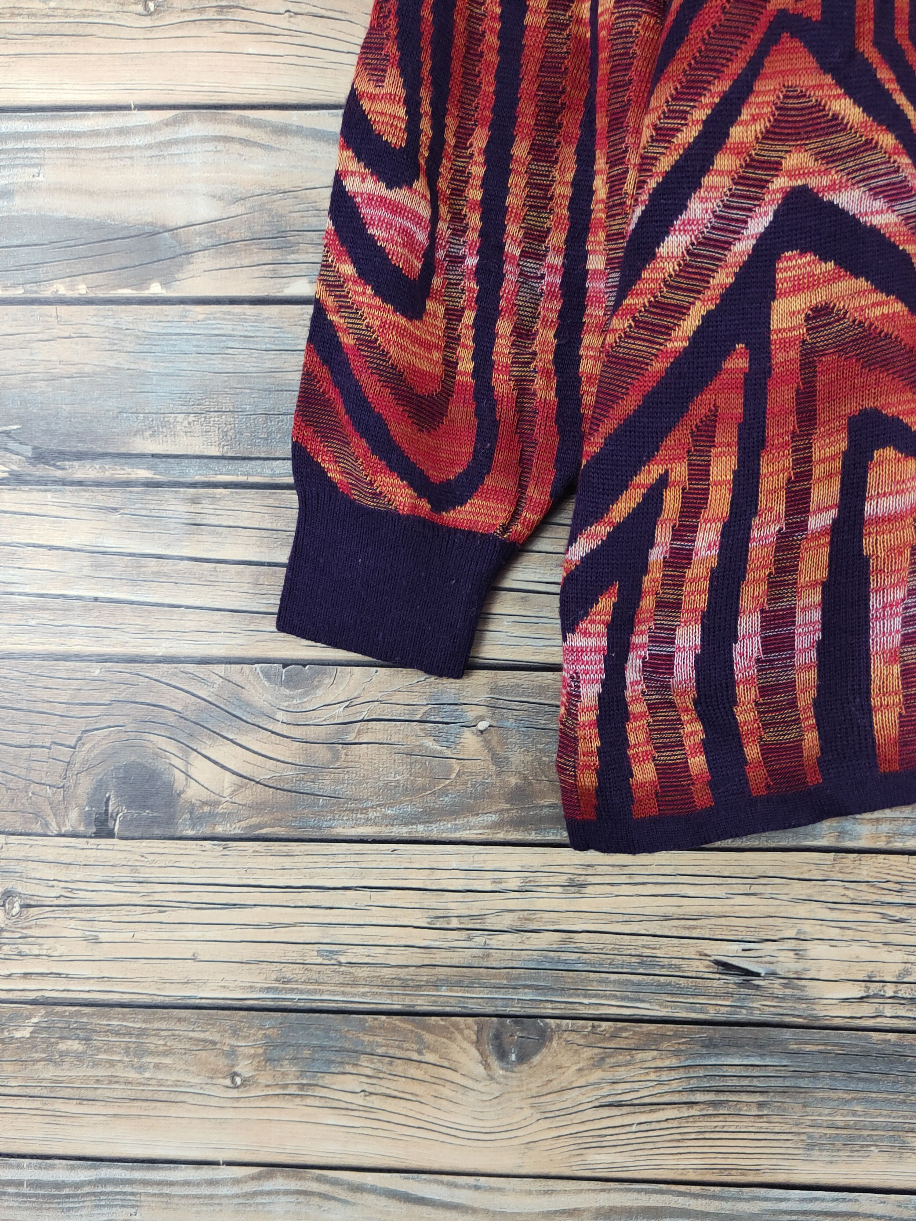 Japanese Brand Pearl Pear Purple Orange Knitwear Sweatshirts #W2158 Size M / US 6-8 / IT 42-44 - 4 Thumbnail