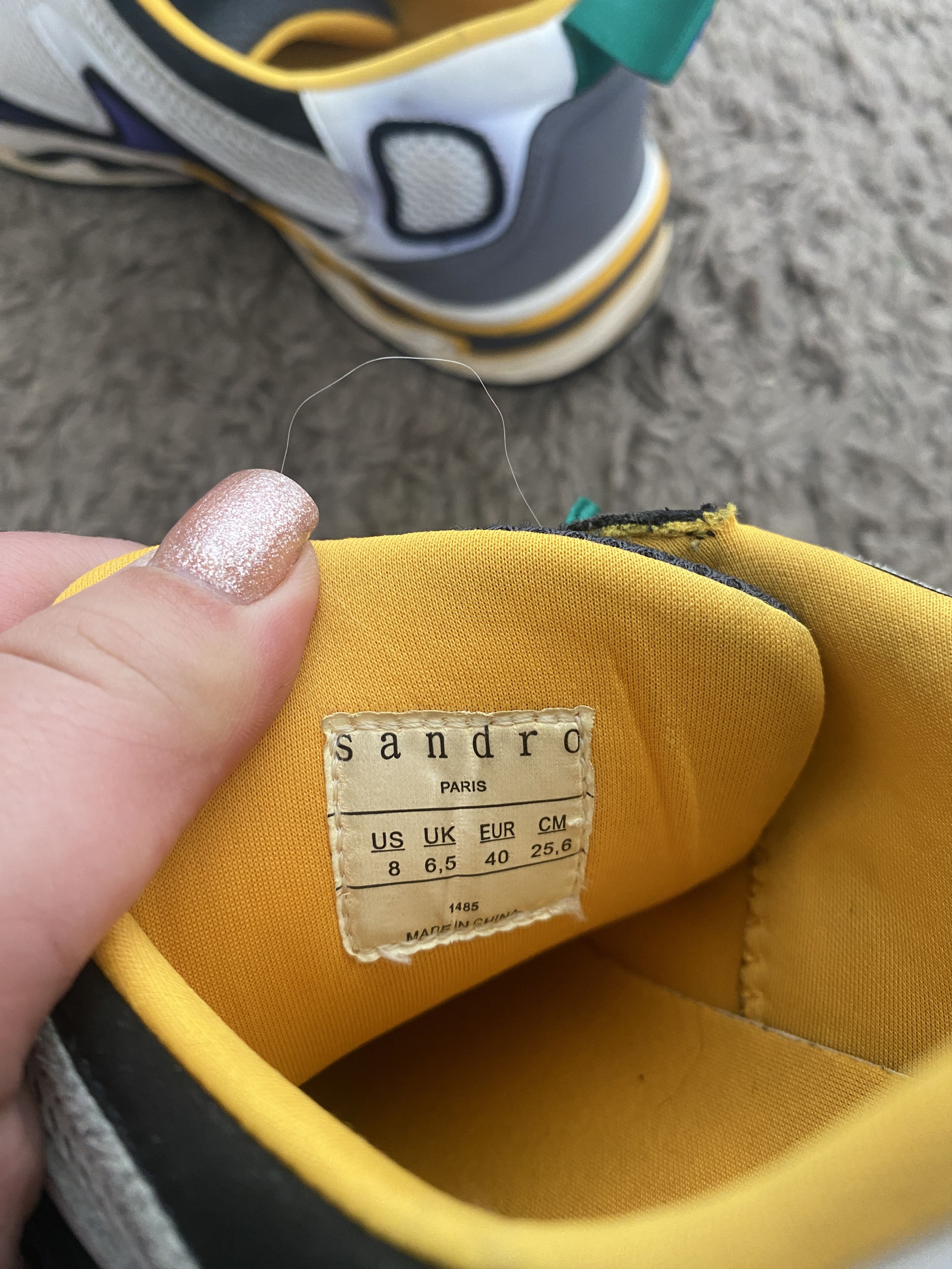 Sandro Sandro low top flame sneakers shoes Size US 8 / IT 38 - 9 Thumbnail