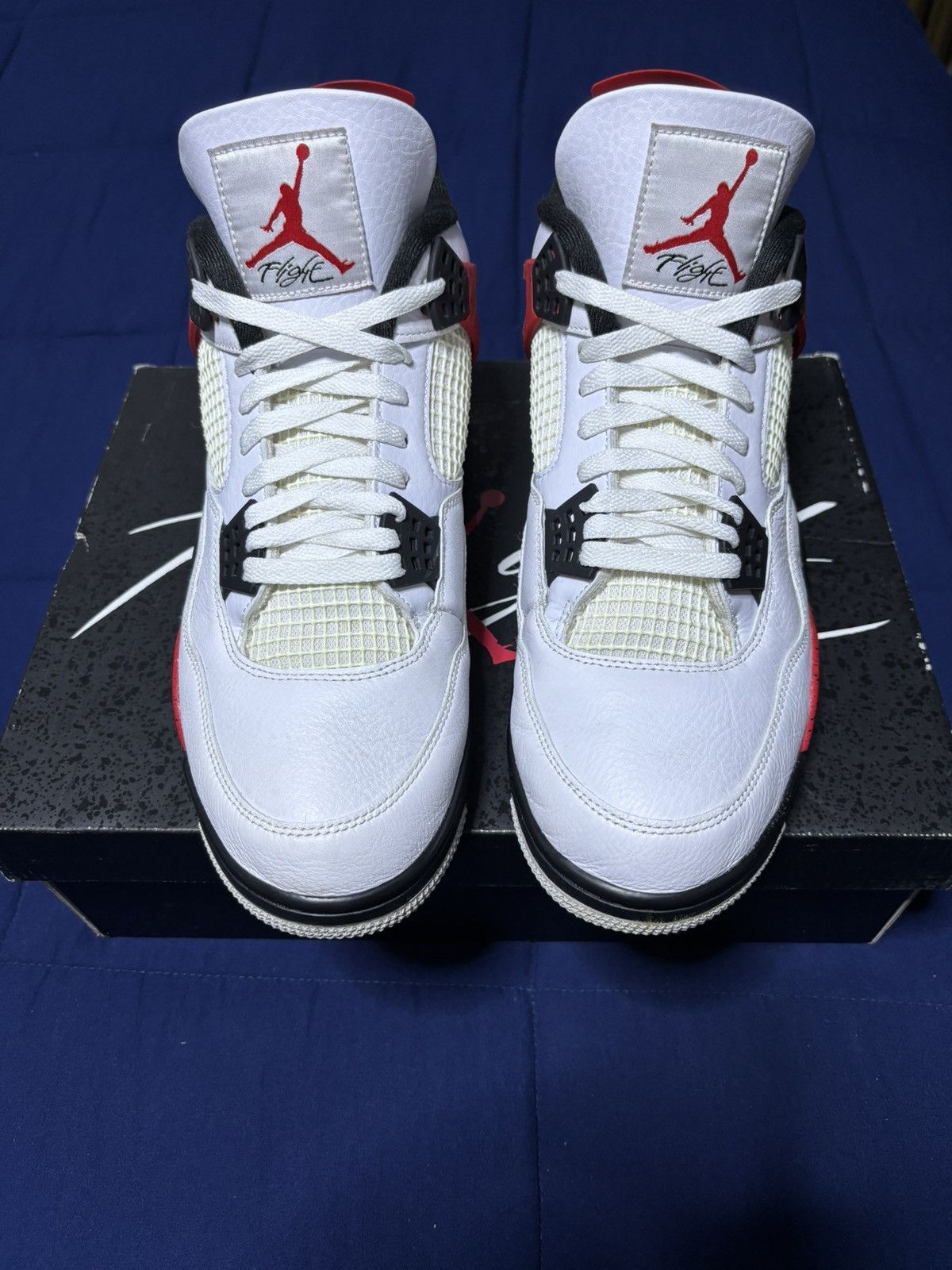 Jordan Brand Jordan 4 Retro Red Cement 2023 Size 13 Size US 13 / EU 46 - 1 Thumbnail