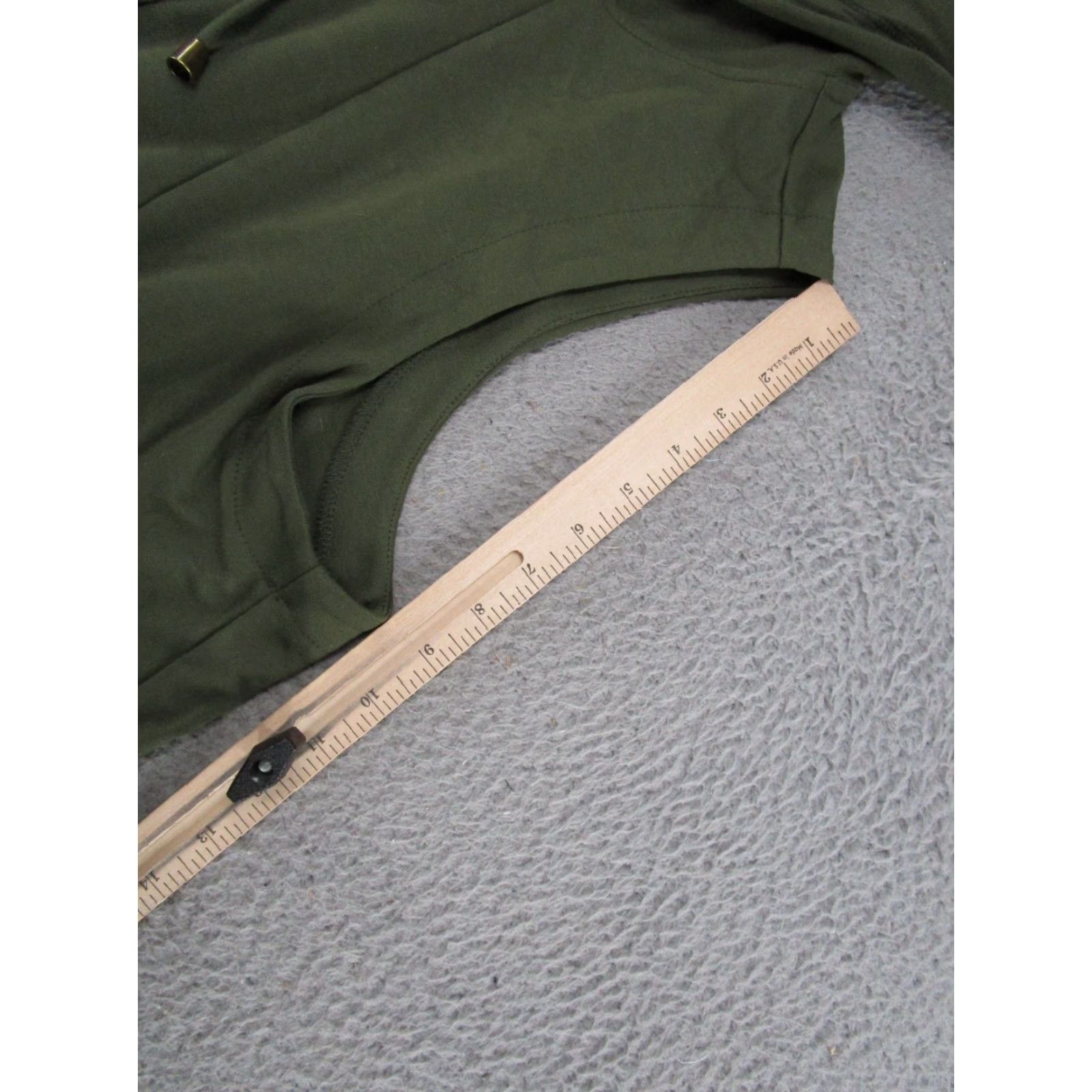 Christian Siriano Christian Siriano Vest Hooded Pockets 2X Green Sleeveless Button Front Front Pockets Womens Medium? Size XXL / US 16-18 / IT 52-54 - 7 Thumbnail