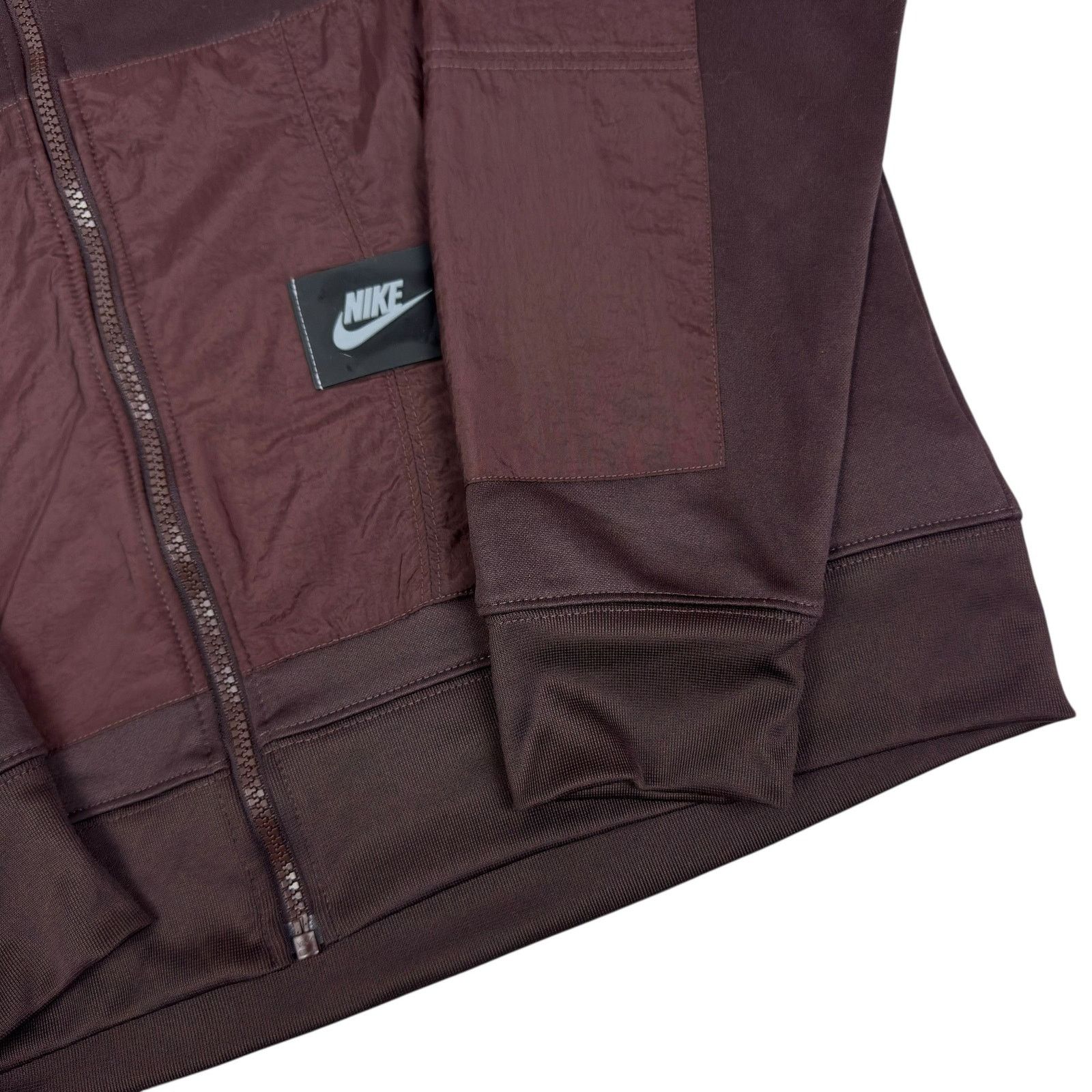 Nike Nike Dri-Fit Men Solo Swoosh Burgundy Full Zip Jacket Medium Size US M / EU 48-50 / 2 - 7 Thumbnail