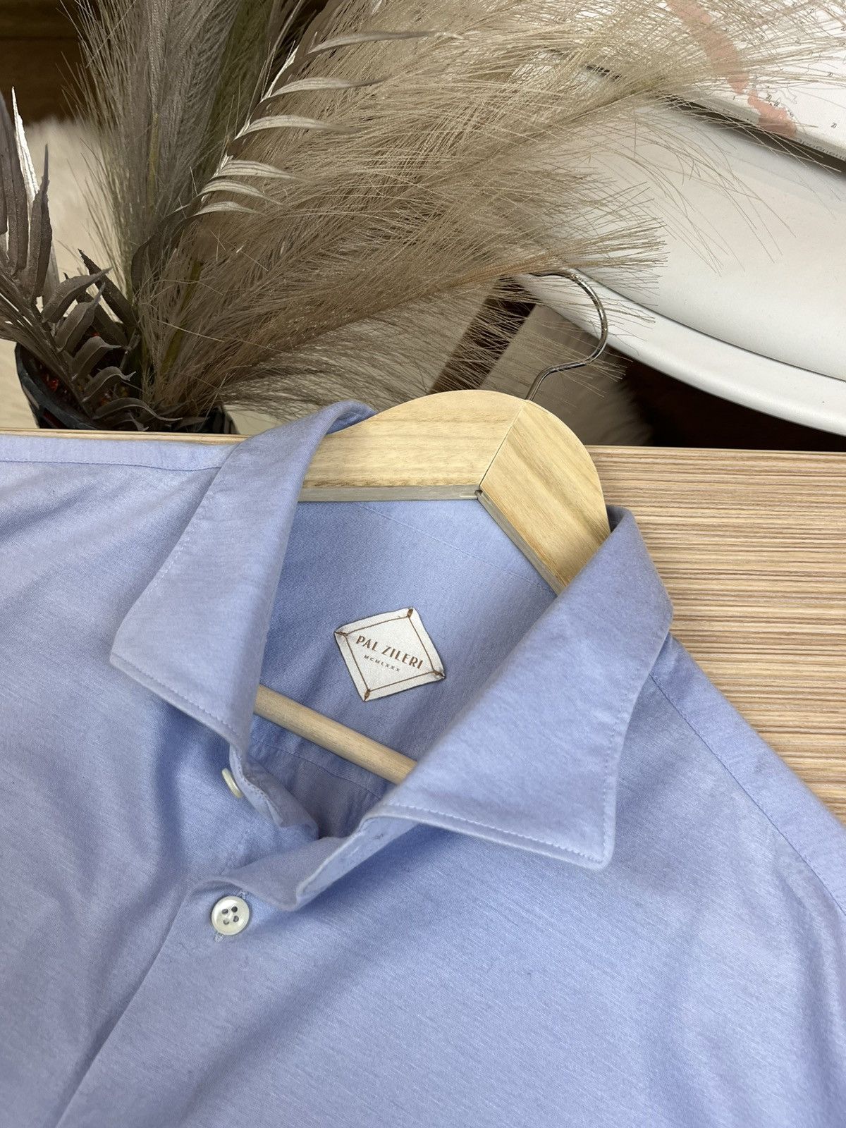 Pal Zileri × Vintage Vintage Pal Zileri Pull Luxury Black Wool Button Up Shirt Size US M / EU 48-50 / 2 - 4 Thumbnail