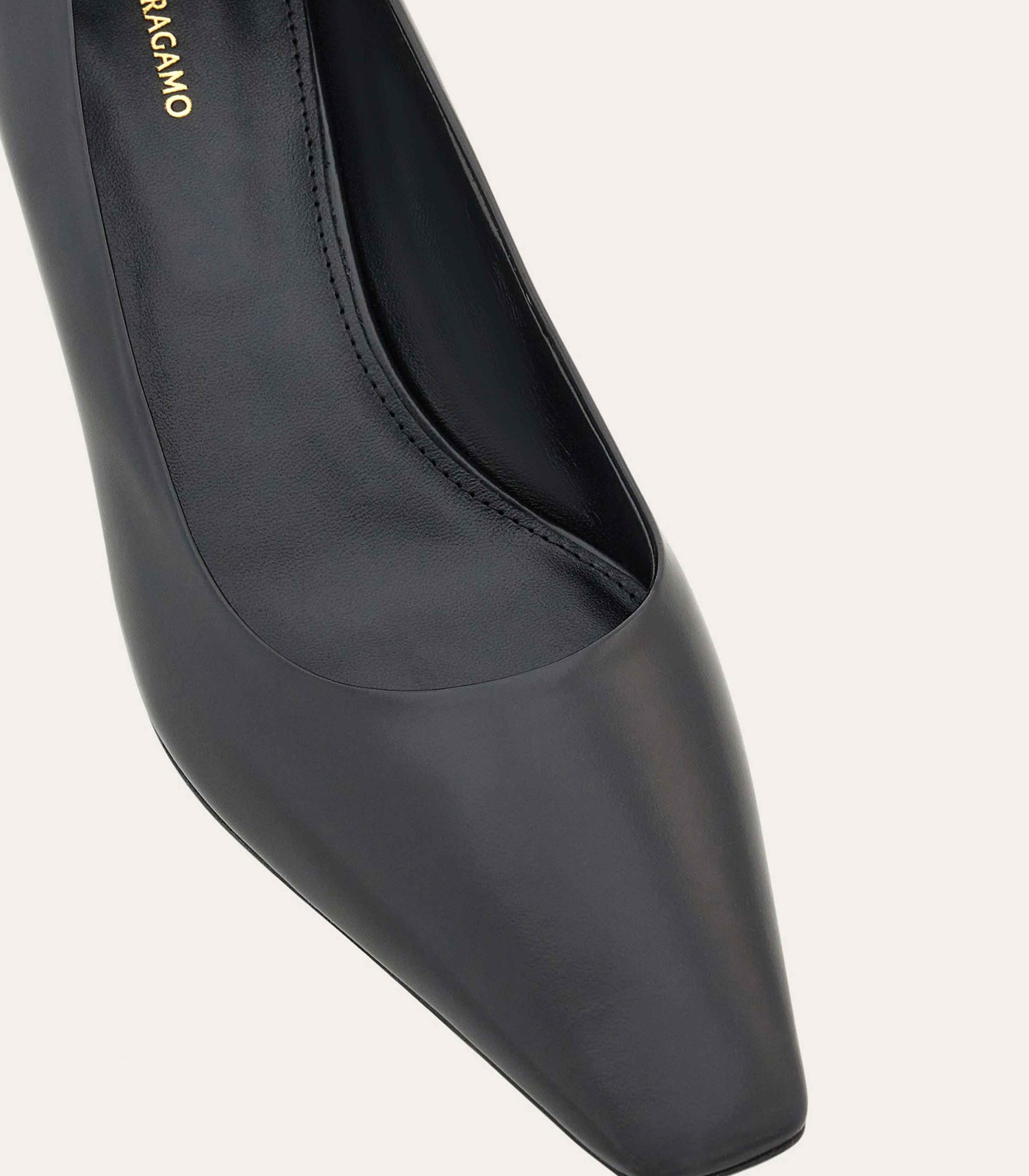 Salvatore Ferragamo o1s1rm0126 Cage Heel Pumps in Black Size US 11 / IT 41 - 7 Thumbnail