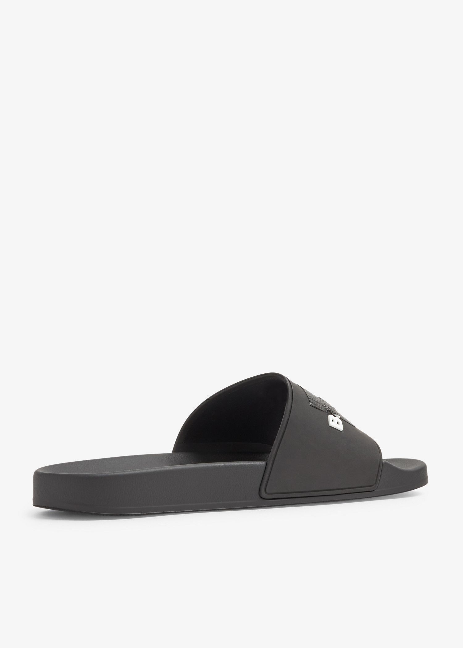 Balenciaga o1w1db10425 Pool Rubber Slides in Black Size US 13 / EU 46 - 3 Thumbnail