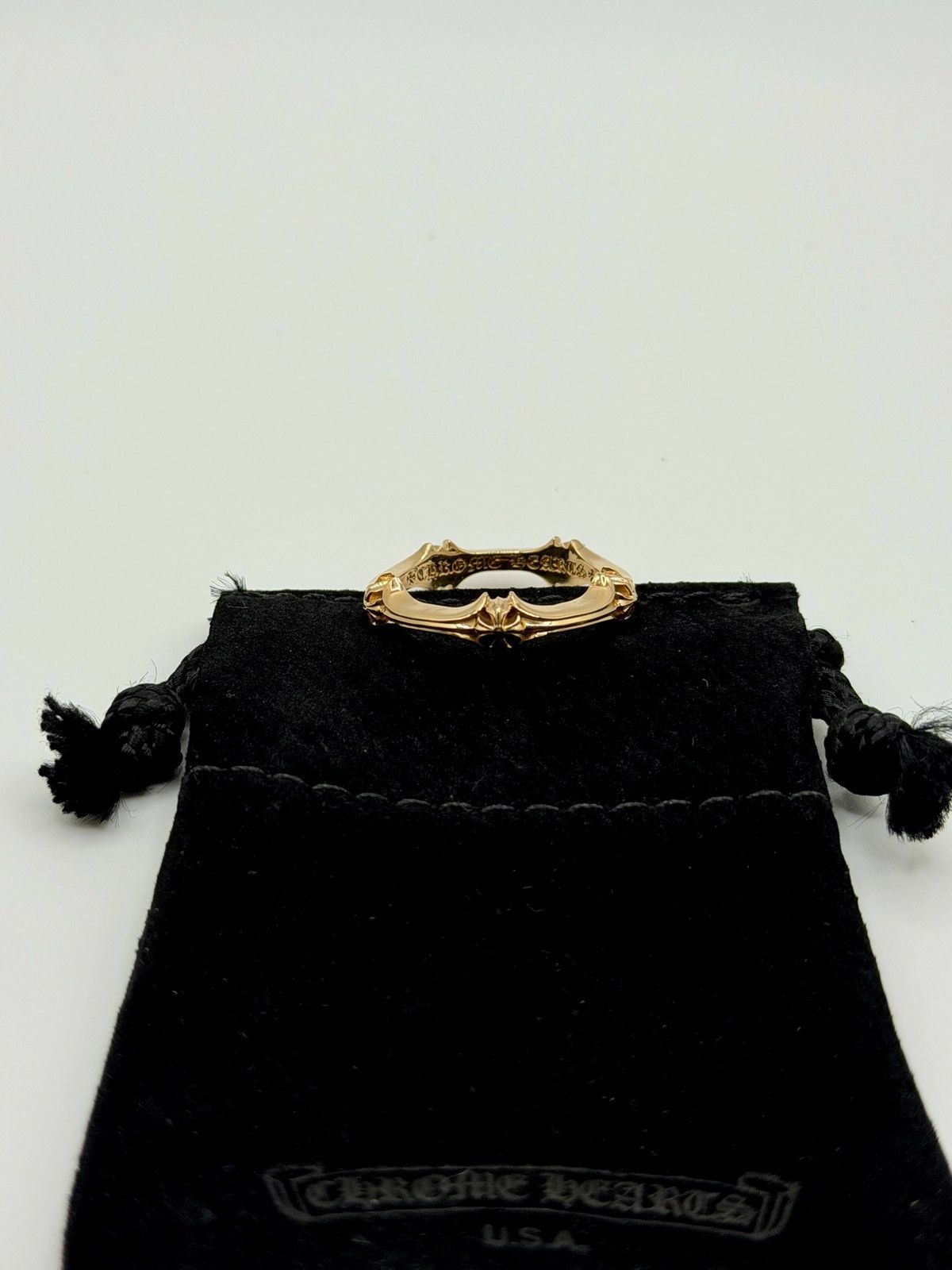 Chrome Hearts Chrome Hearts 22K Gold Bone Ring Size ONE SIZE - 6 Thumbnail
