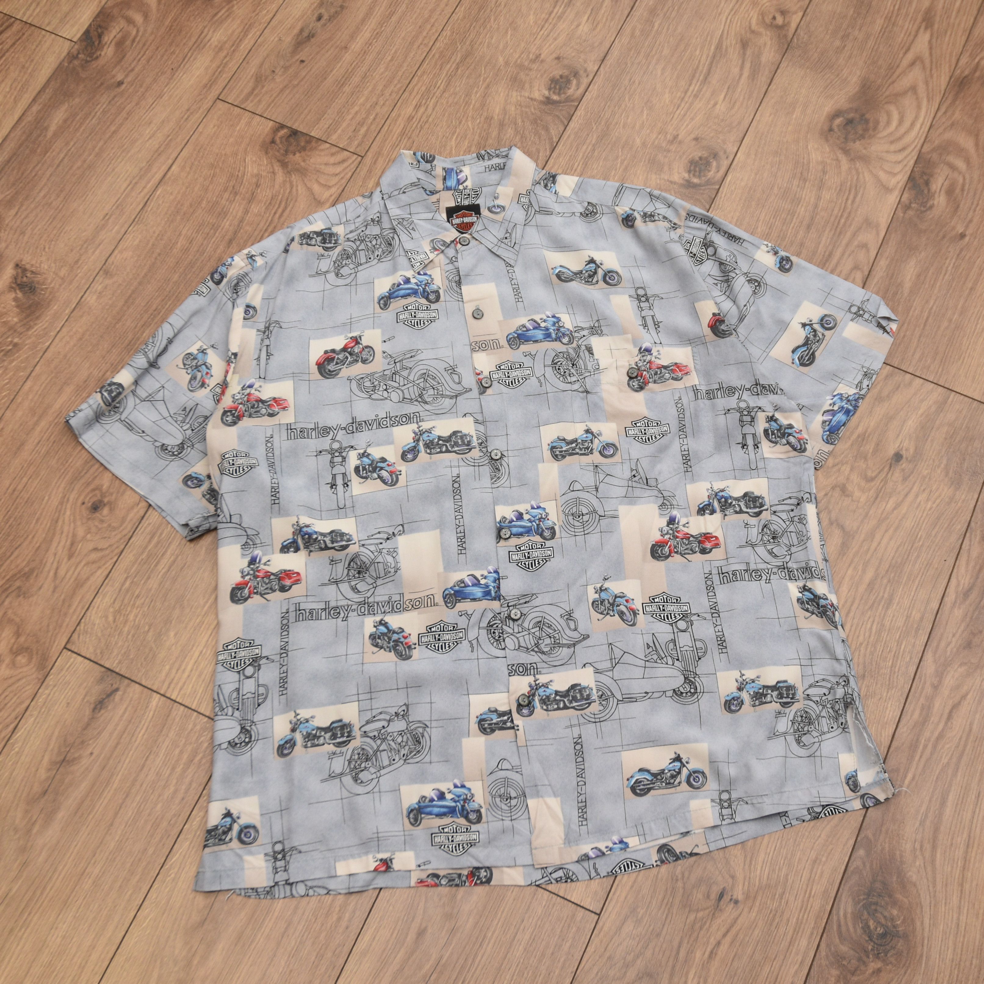 Harley Davidson Harley Davidson Tori Richard Hawaiian AOP Motorcycle Shirt Size US L / EU 52-54 / 3 - 5 Thumbnail
