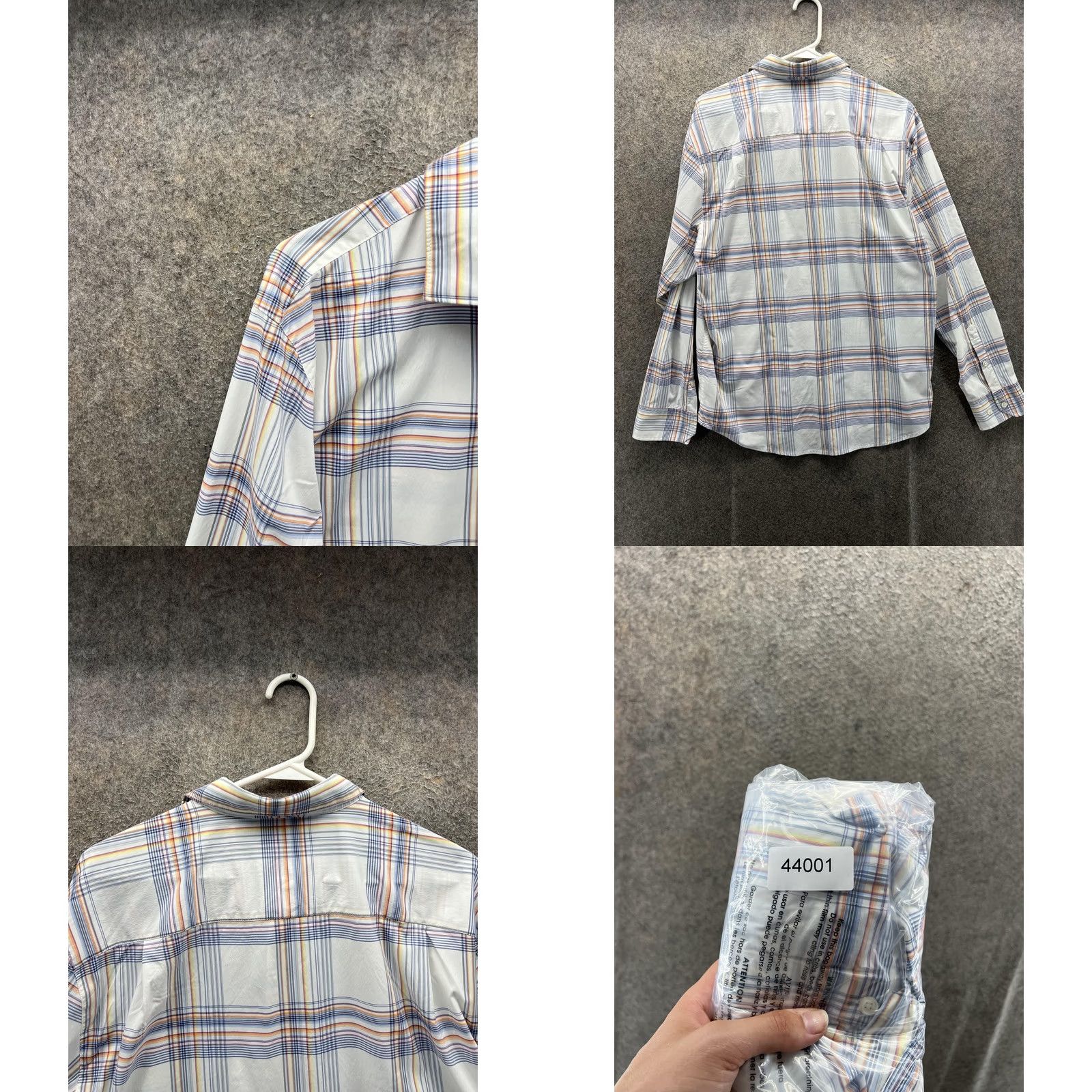 Tommy Bahama Tommy Bahama Shirt Mens M White Plaid Long Sleeve Button Front Casual Woven Size US M / EU 48-50 / 2 - 8 Thumbnail