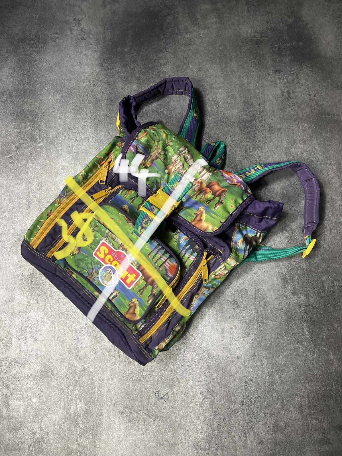 Vintage 🔥RARE🔥Vintage Y2K Horses Animal Backpack Rare Solid AOP Size ONE SIZE - 18 Thumbnail