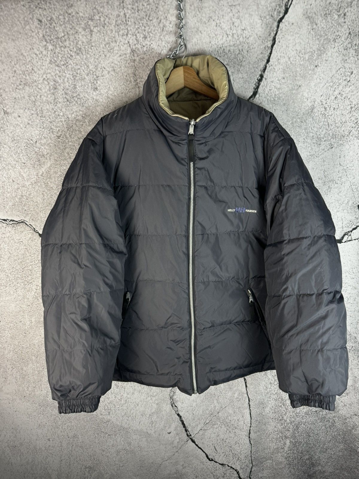 Helly Hansen Vintage Helly Hansen Big Logo Reversible Puffer Jacket Size US L / EU 52-54 / 3 - 1 Thumbnail