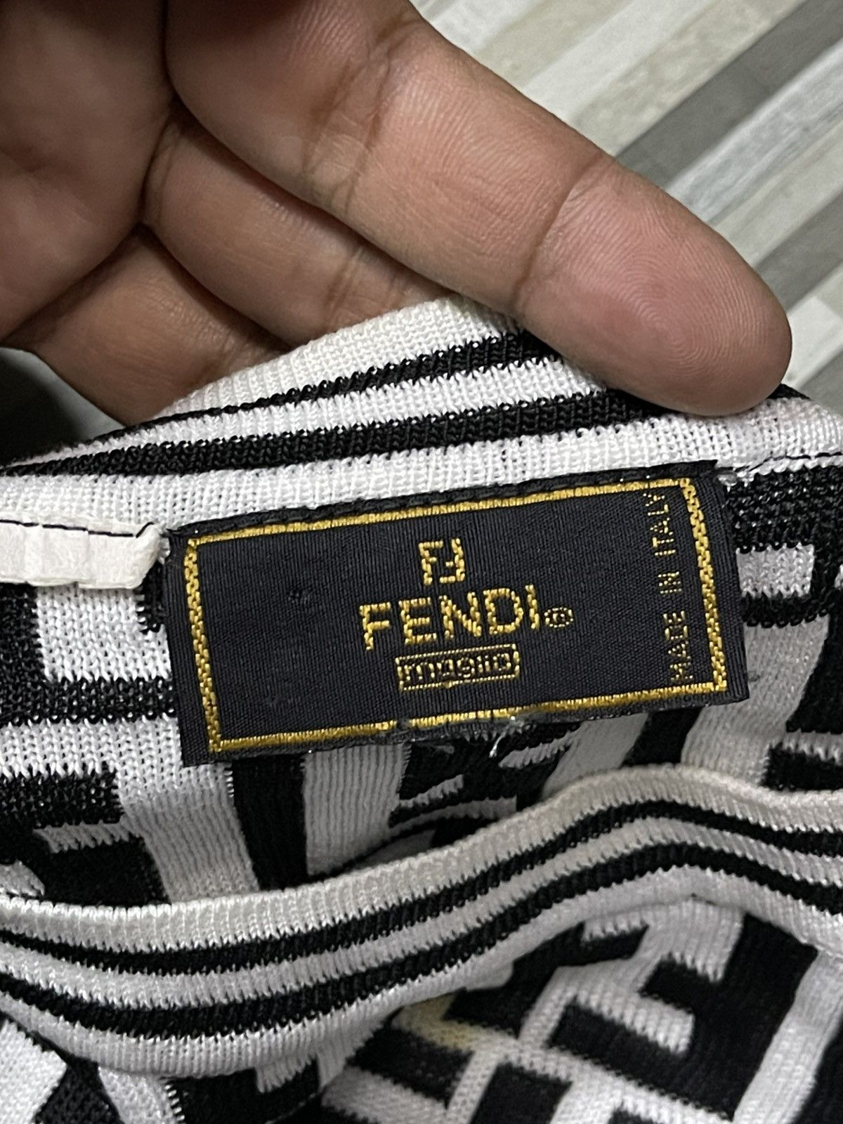 Fendi Vintage Fendi Monogram Long Sleeve Size US M / EU 48-50 / 2 - 3 Thumbnail